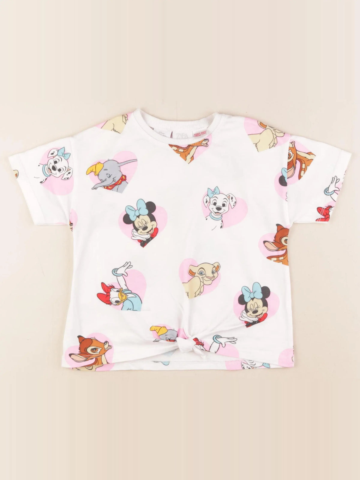 Zara - tee-shirt beige - 4/5 ans