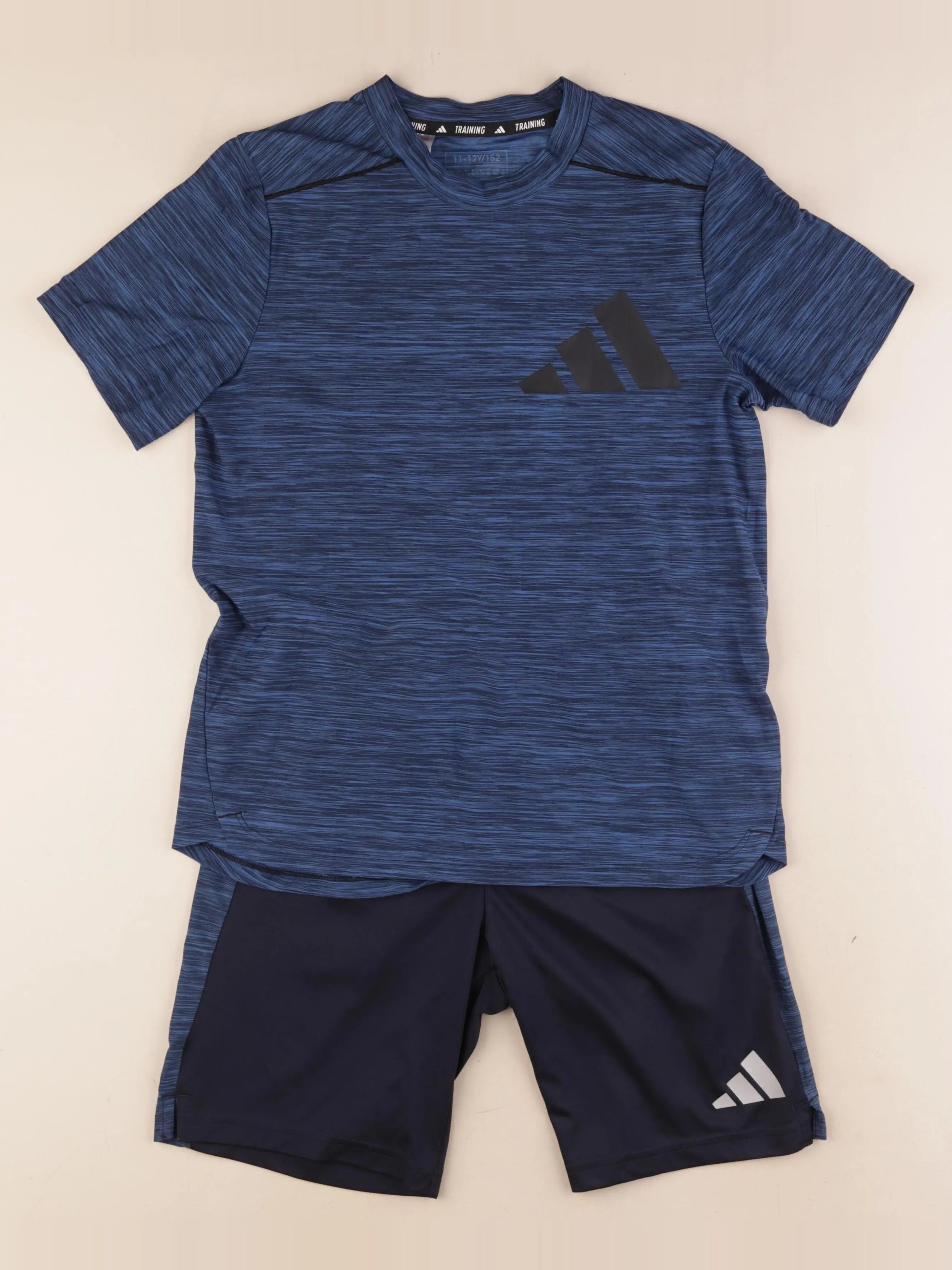 Adidas - ensemble bleu, noir - 11/12 ans