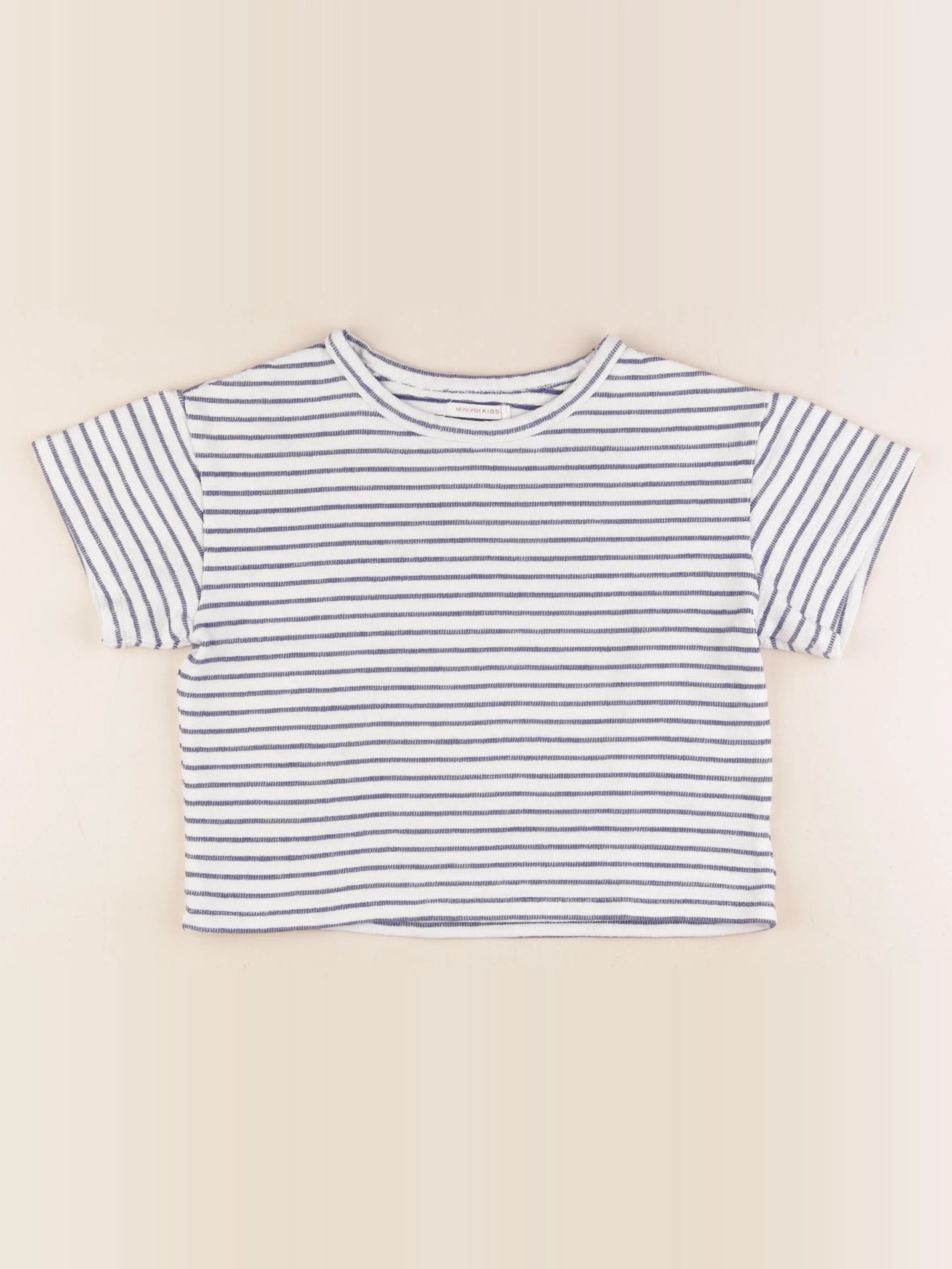 Monoprix - tee-shirt bleu - 8 ans