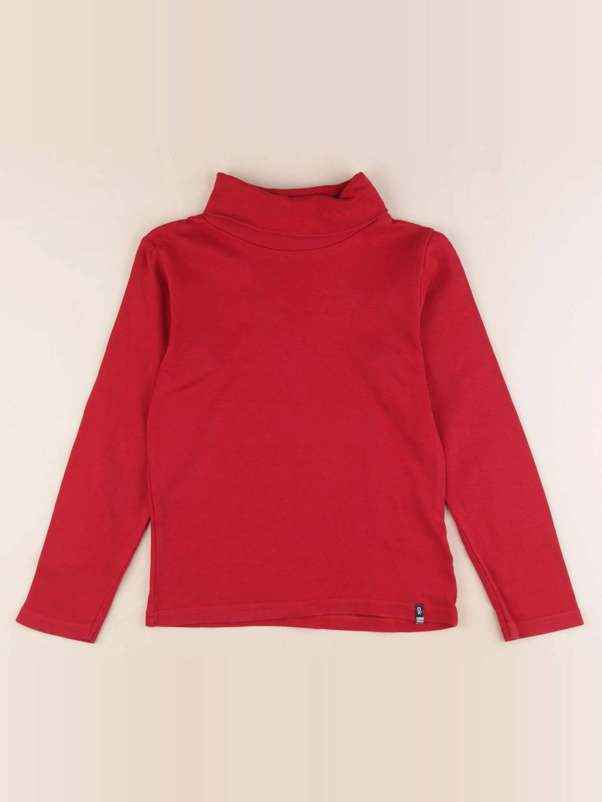Okaidi - sous-pull rouge - 8 ans