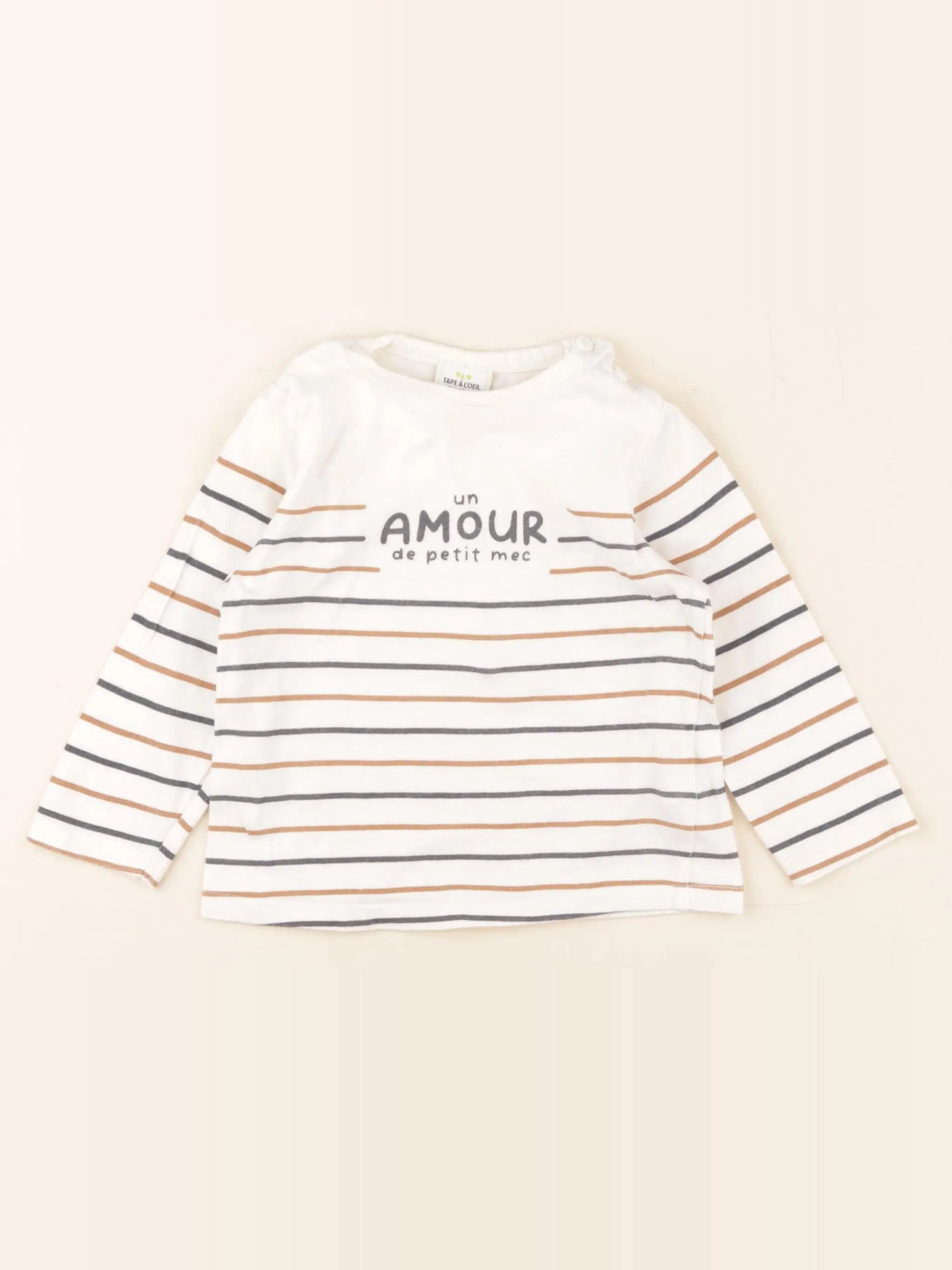 Tape à l'oeil - tee-shirt beige - 18 mois