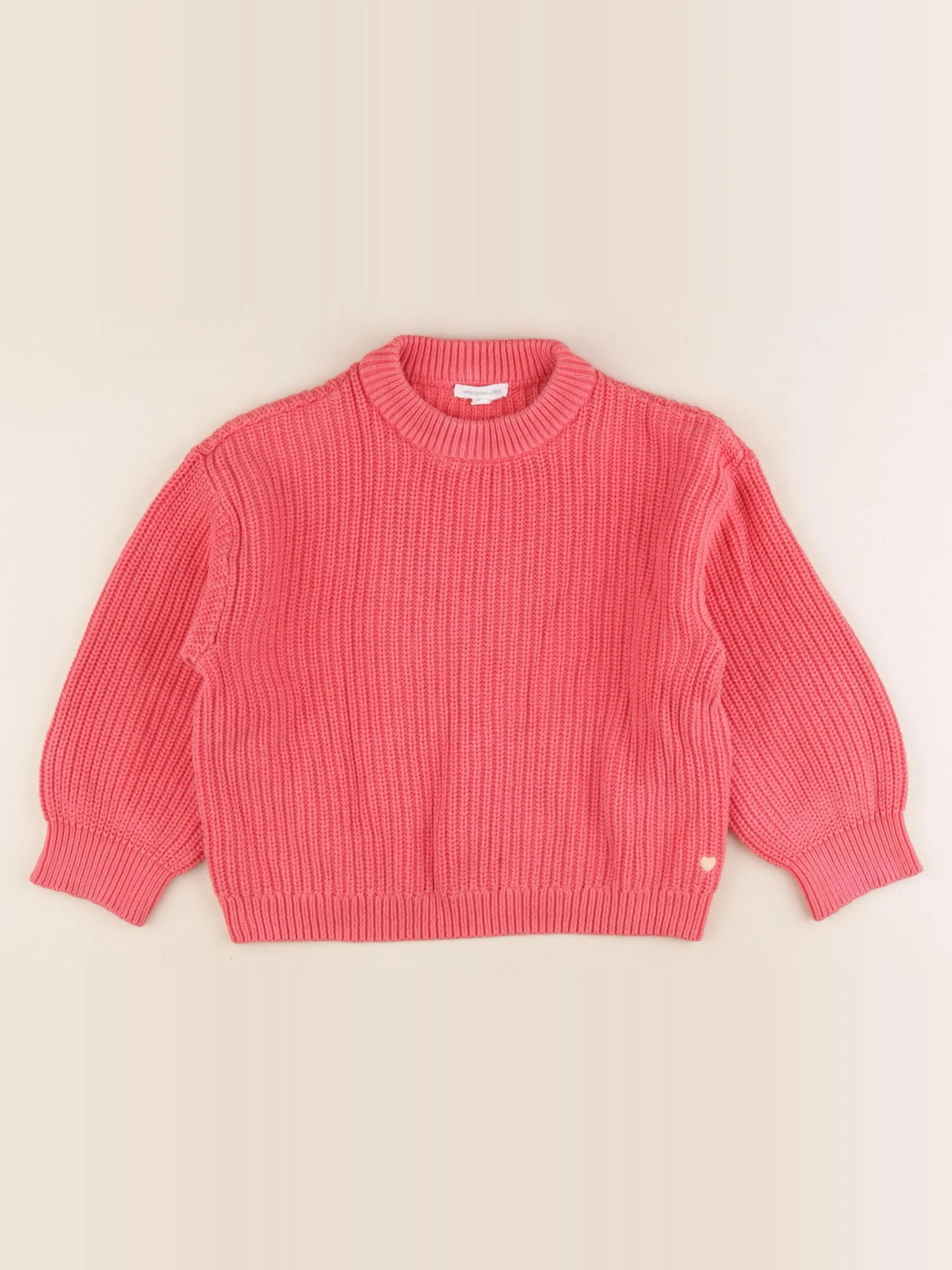 Vertbaudet - pull rose - 6 ans