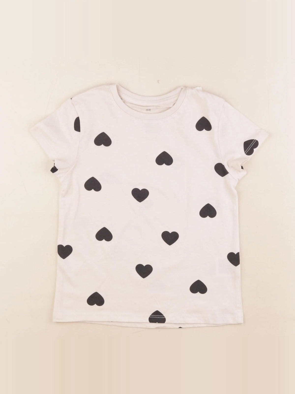 H&M - tee-shirt marron, noir - 4/6 ans
