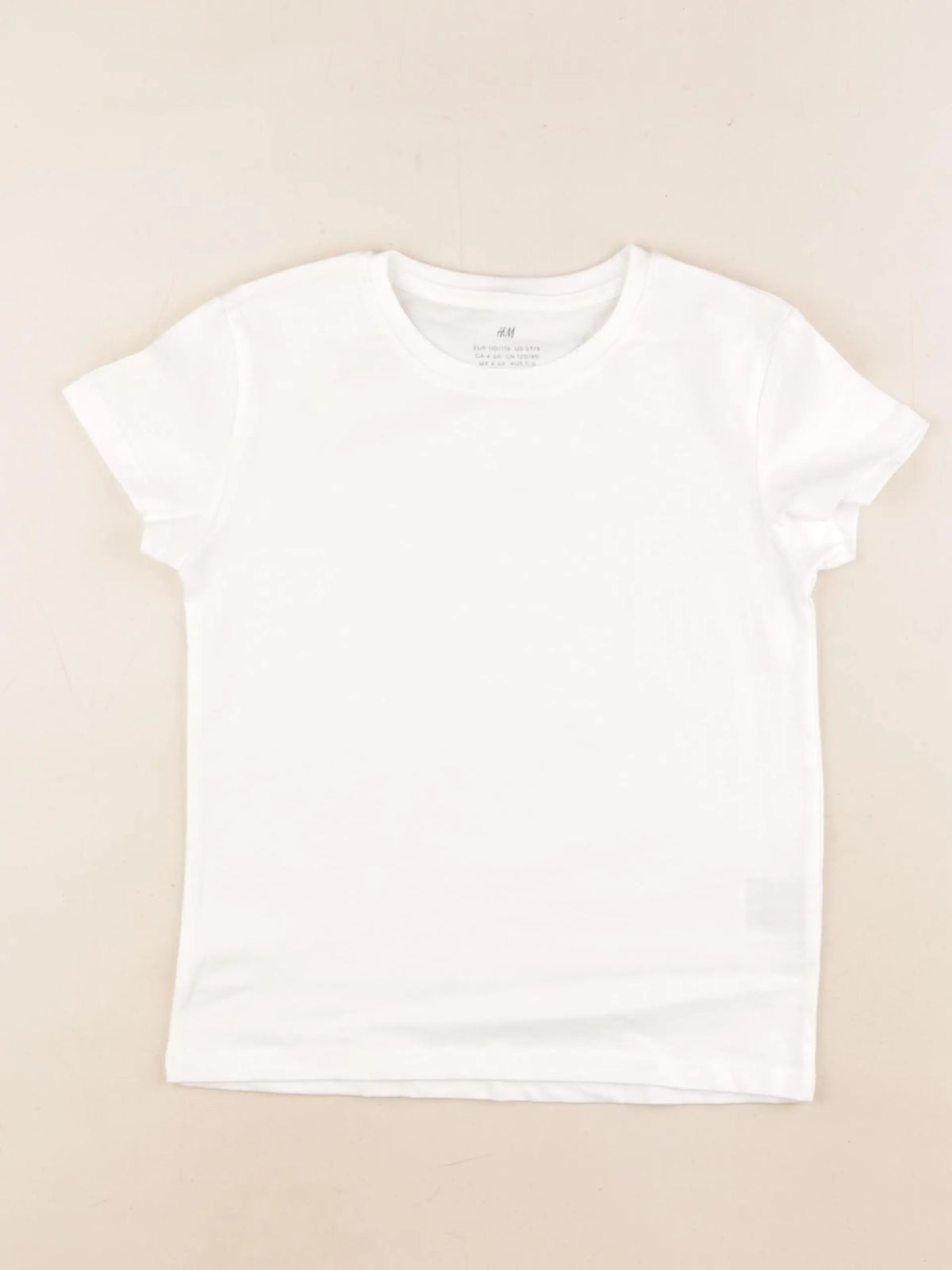 H&M - tee-shirt blanc - 4/6 ans