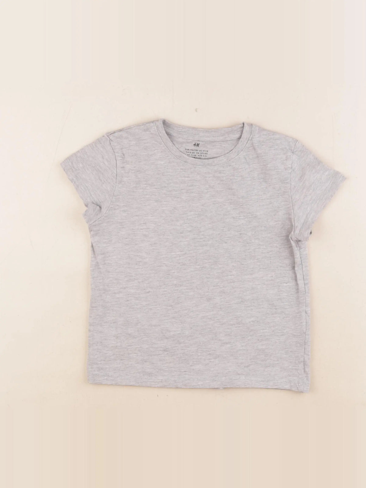 H&M - tee-shirt gris - 4/6 ans