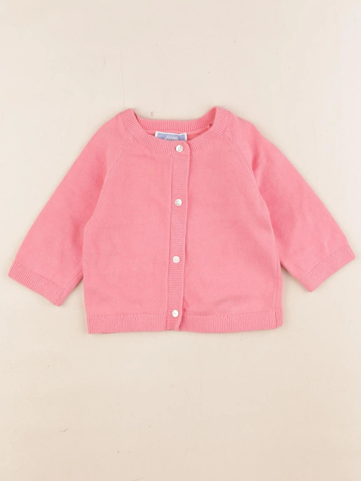 Jacadi - gilet rose - 6 mois