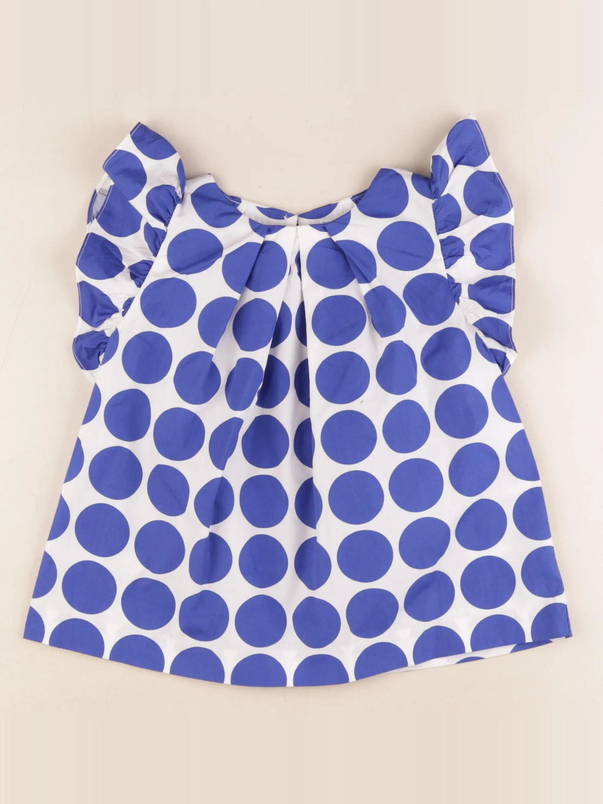 Jacadi - blouse blanc, bleu - 8 ans