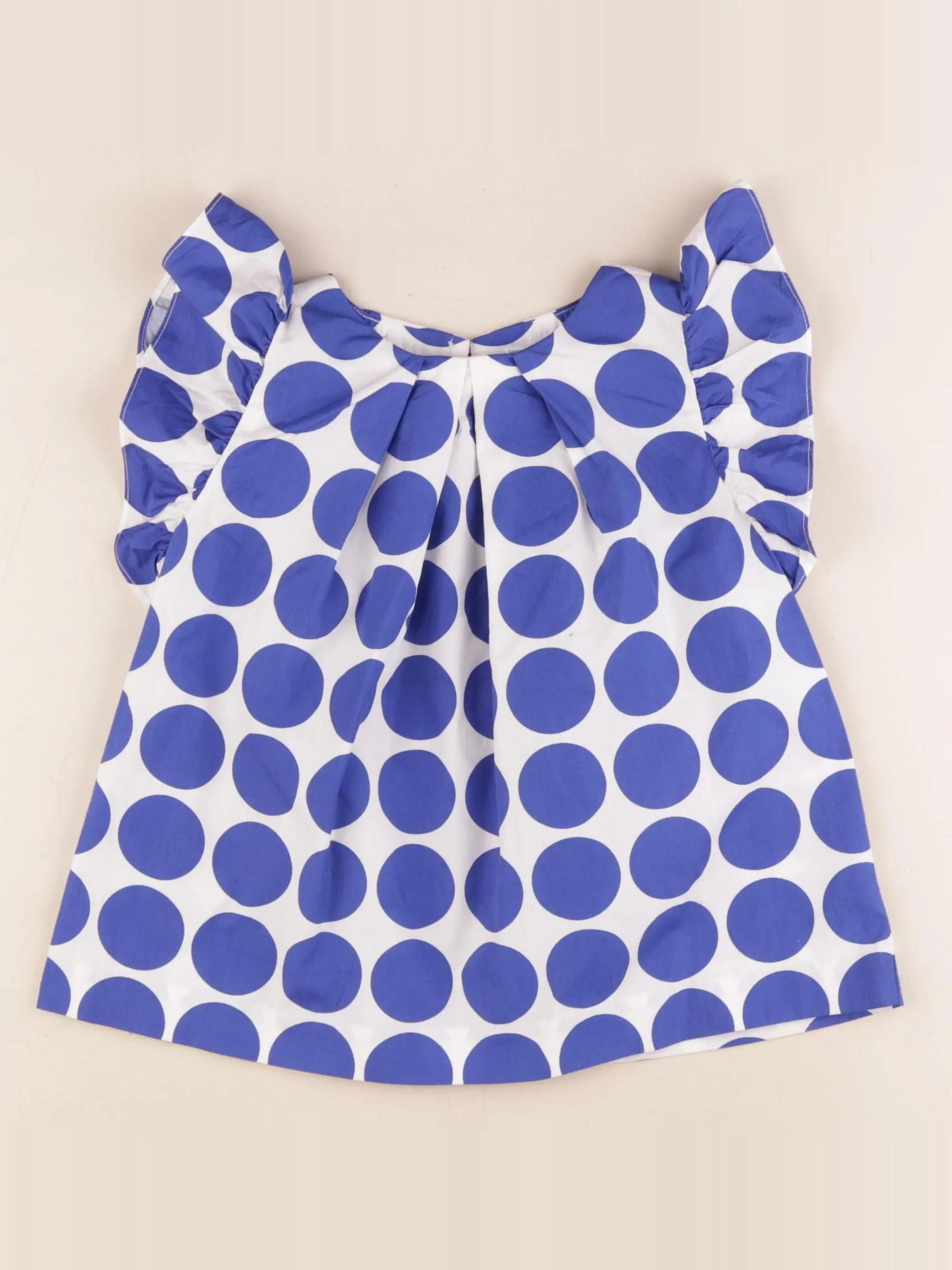 Jacadi - blouse blanc, bleu - 8 ans