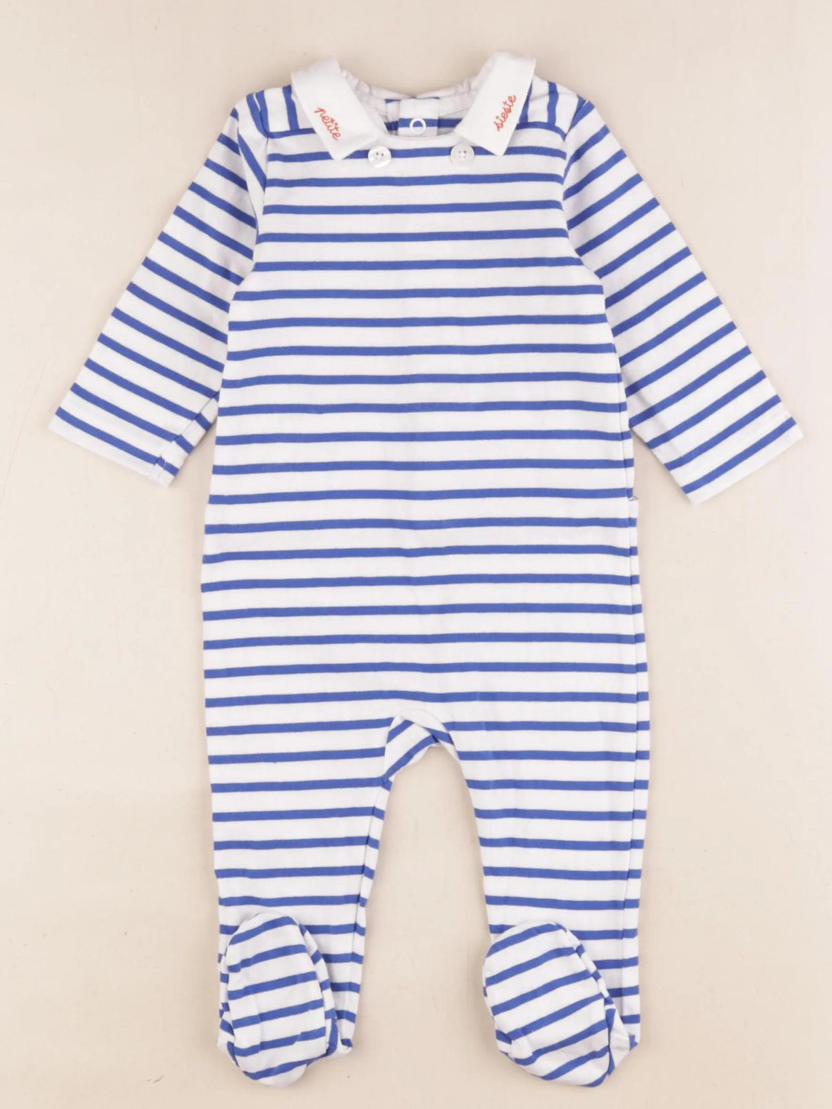 Jacadi - pyjama coton blanc - 6 mois