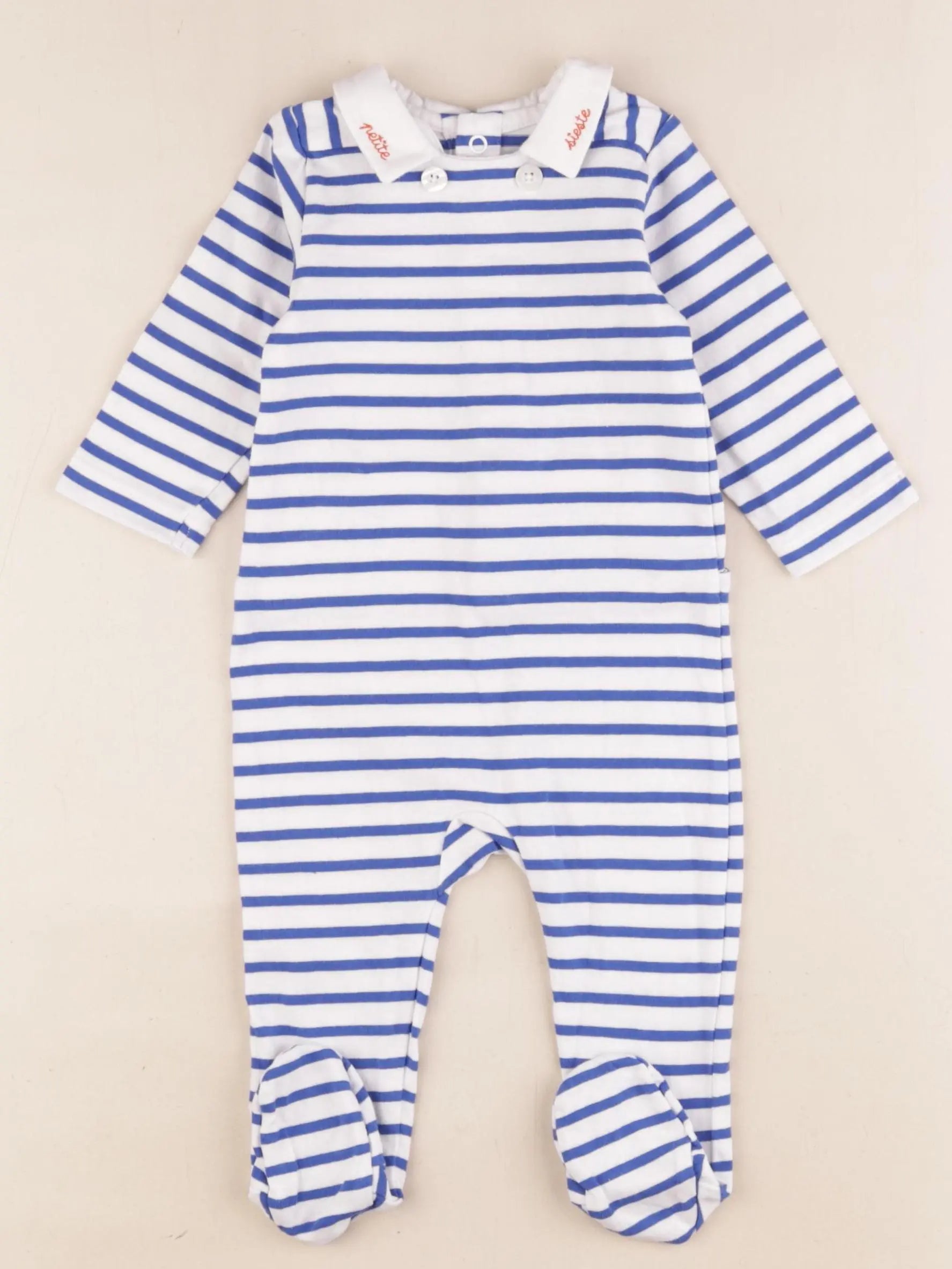 Jacadi - pyjama coton blanc - 6 mois
