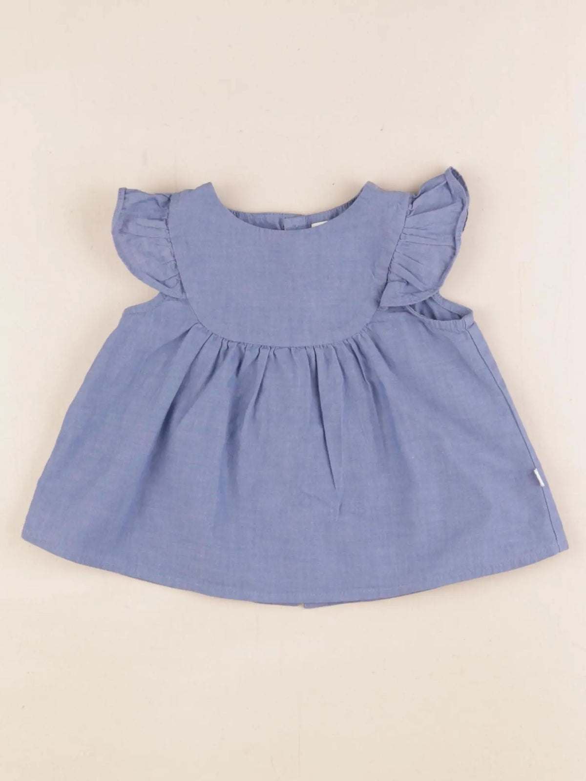Jacadi - blouse bleu - 12 mois
