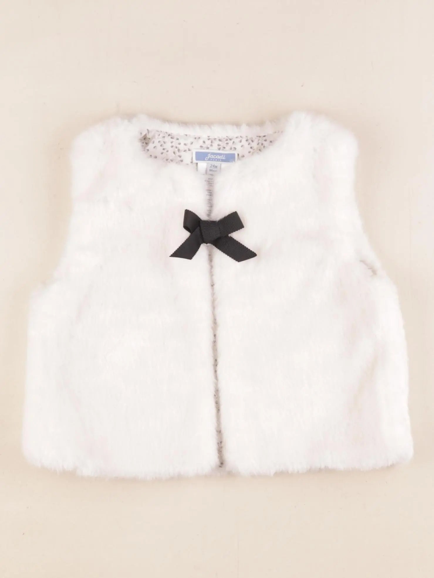 Jacadi - gilet blanc - 24 mois