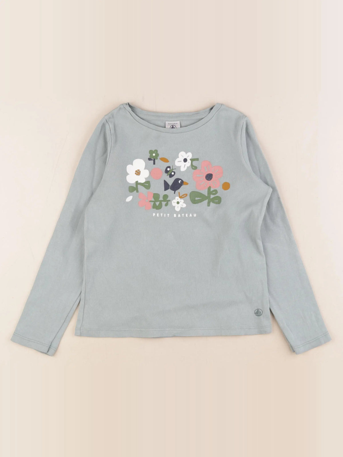 Petit Bateau - tee-shirt vert - 6 ans