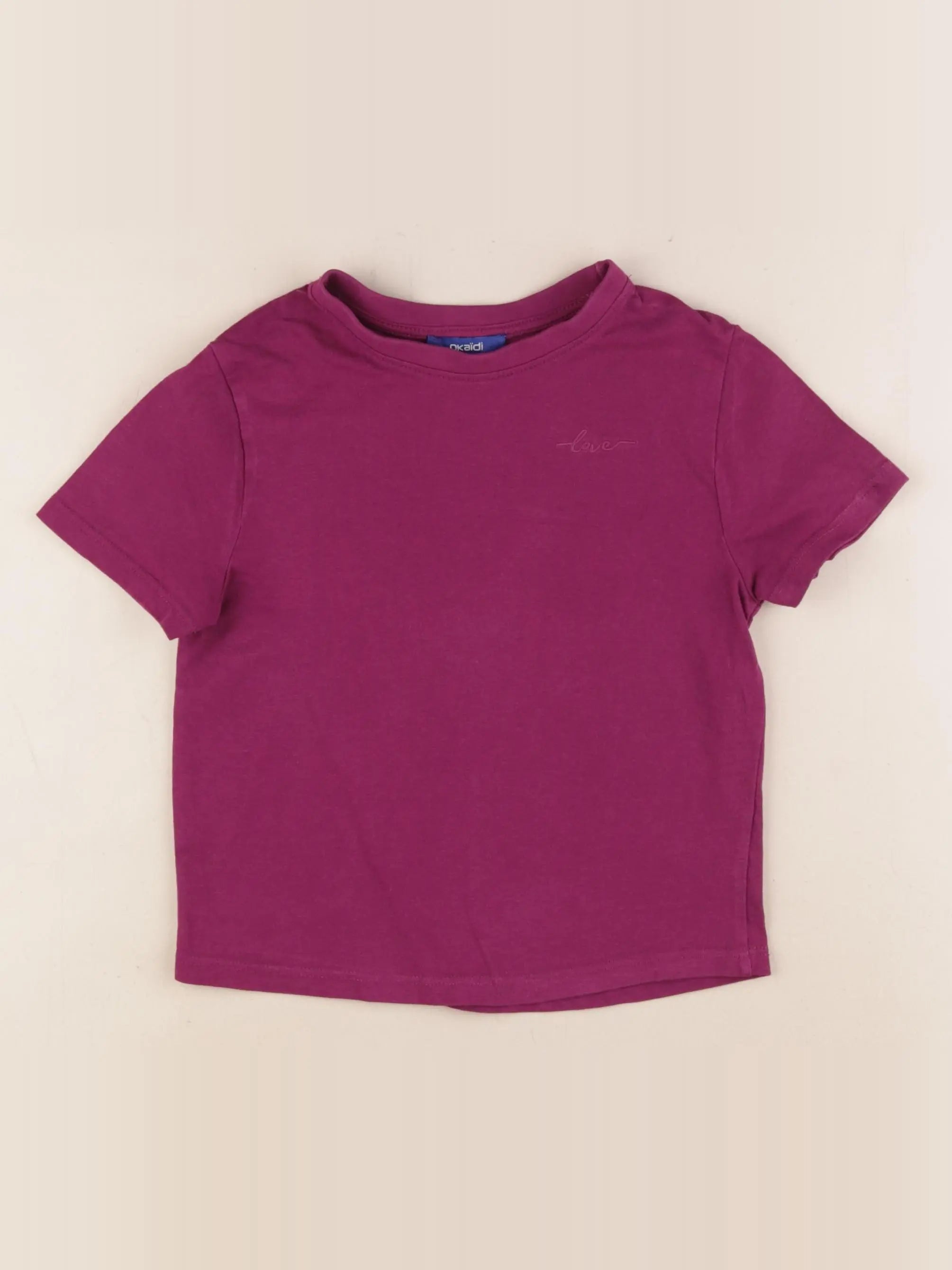 Okaidi - tee-shirt violet - 5 ans