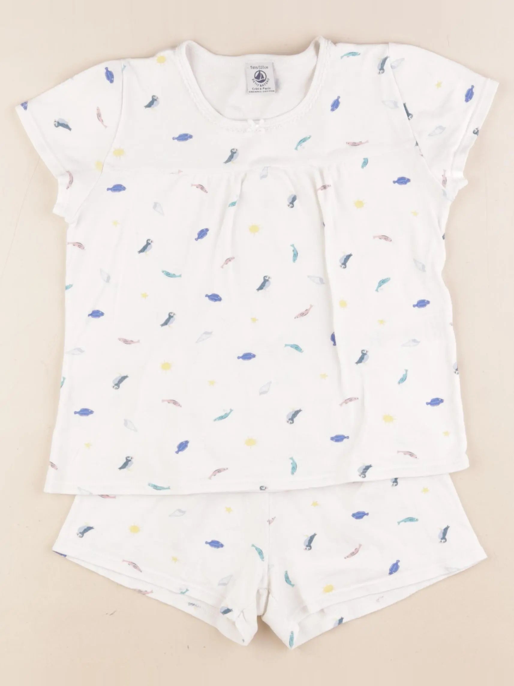 Petit Bateau - pyjama coton multicolore - 5 ans