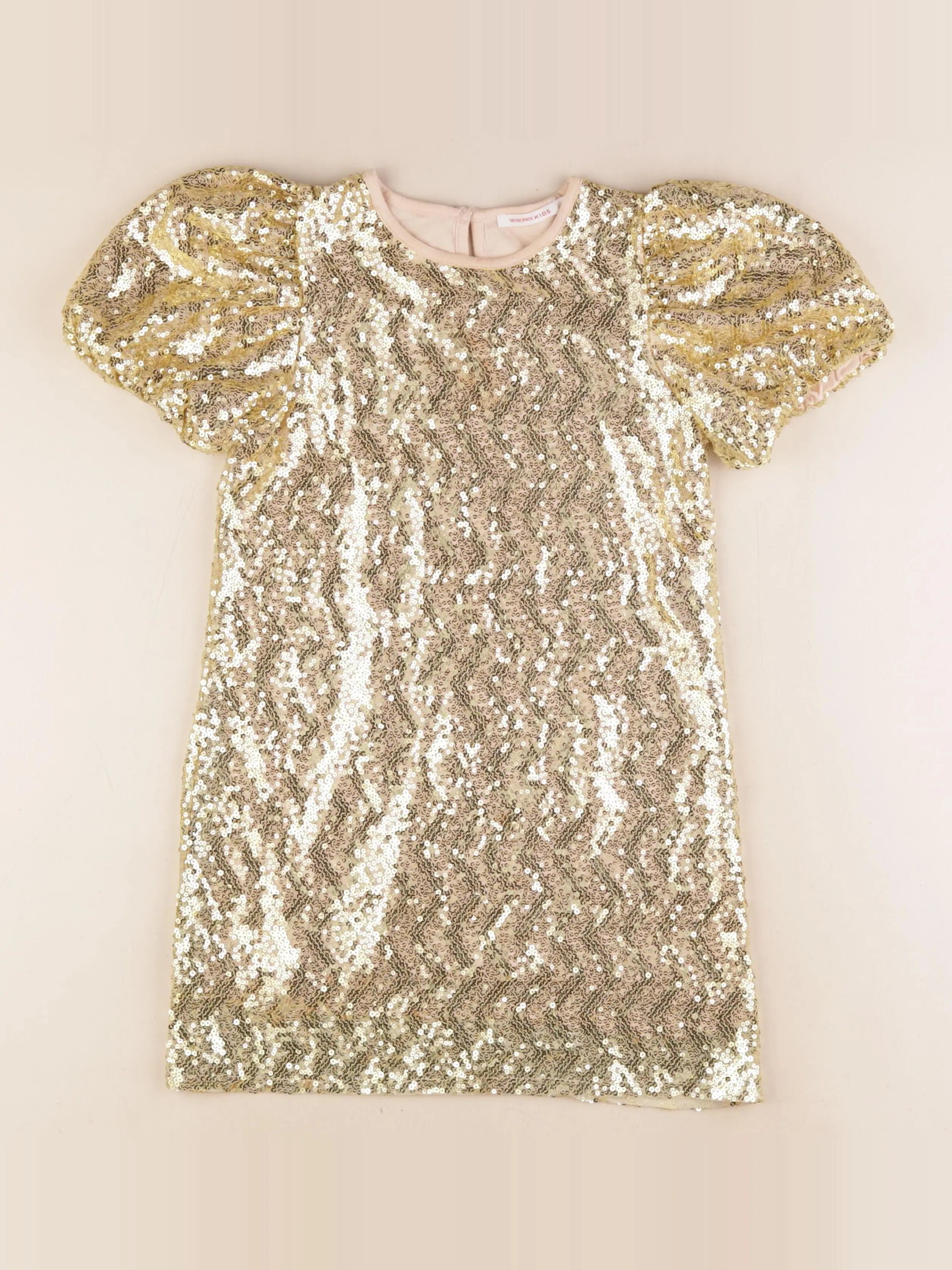 Monoprix - robe or - 6 ans