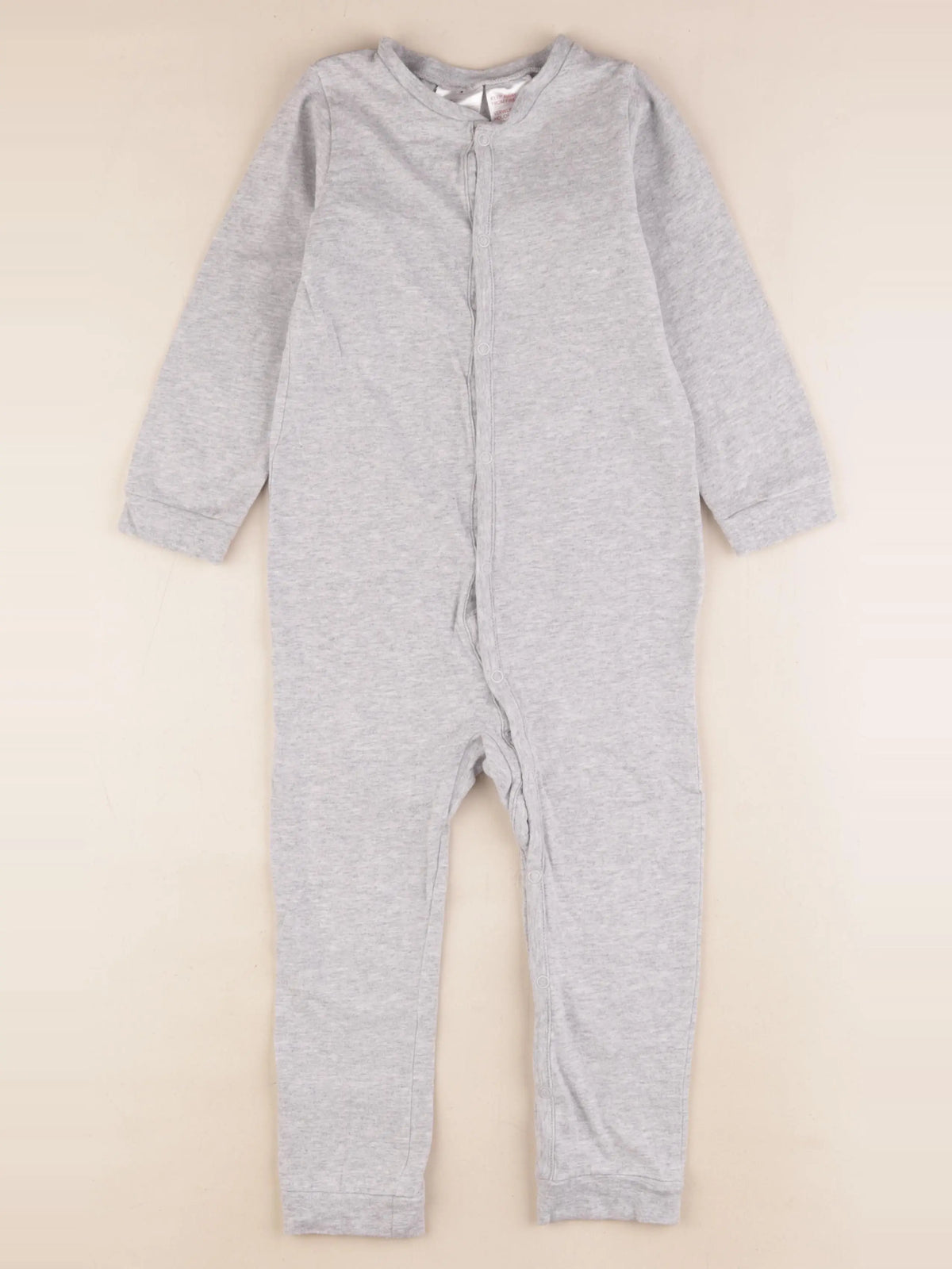 H&M - pyjama coton gris - 2/3 ans