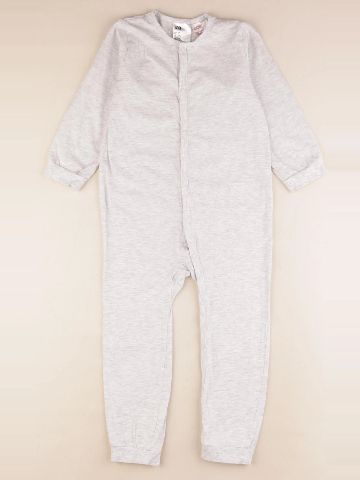 H&M - pyjama coton gris - 3/4 ans