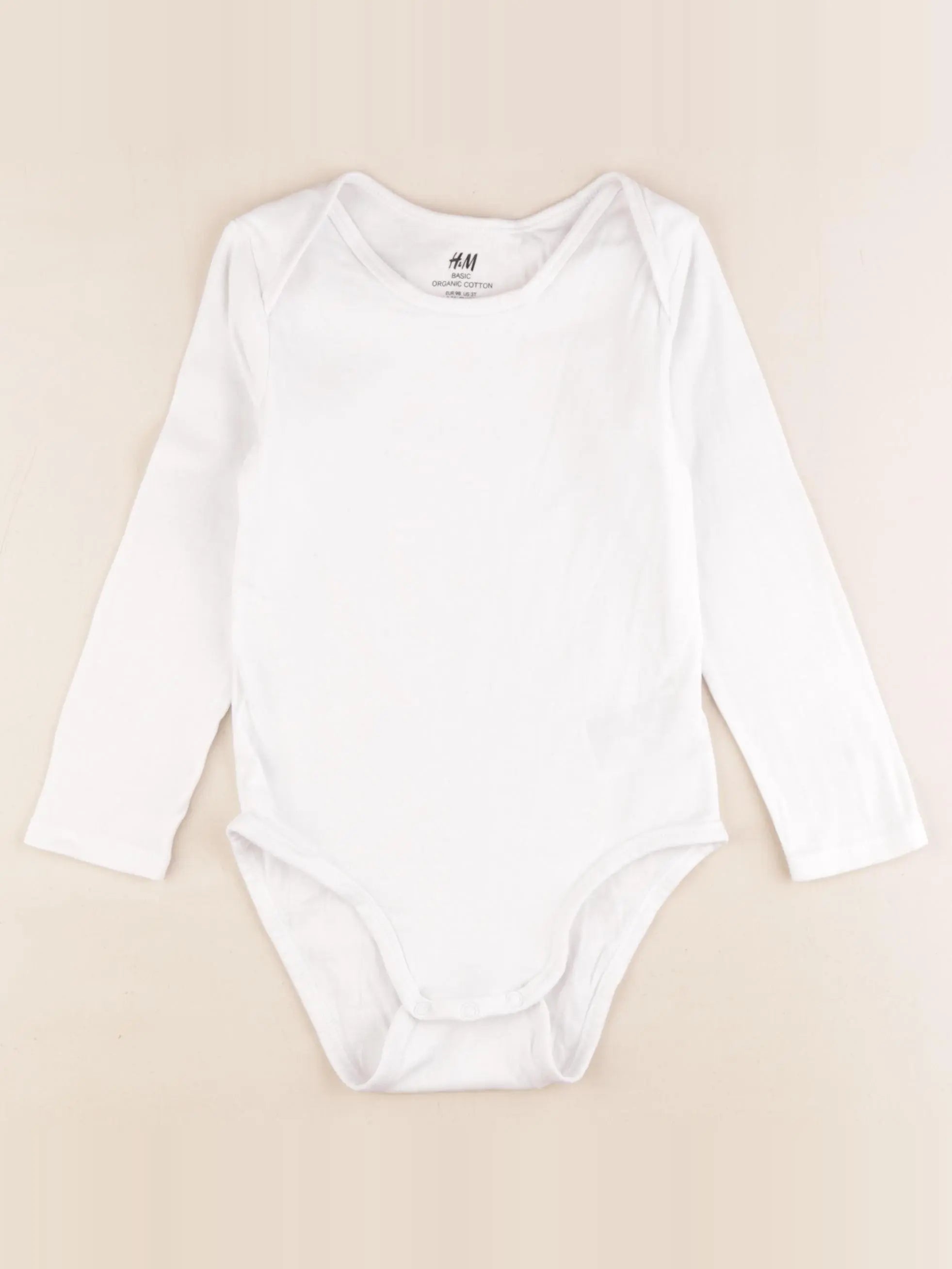H&M - body blanc - 2/3 ans