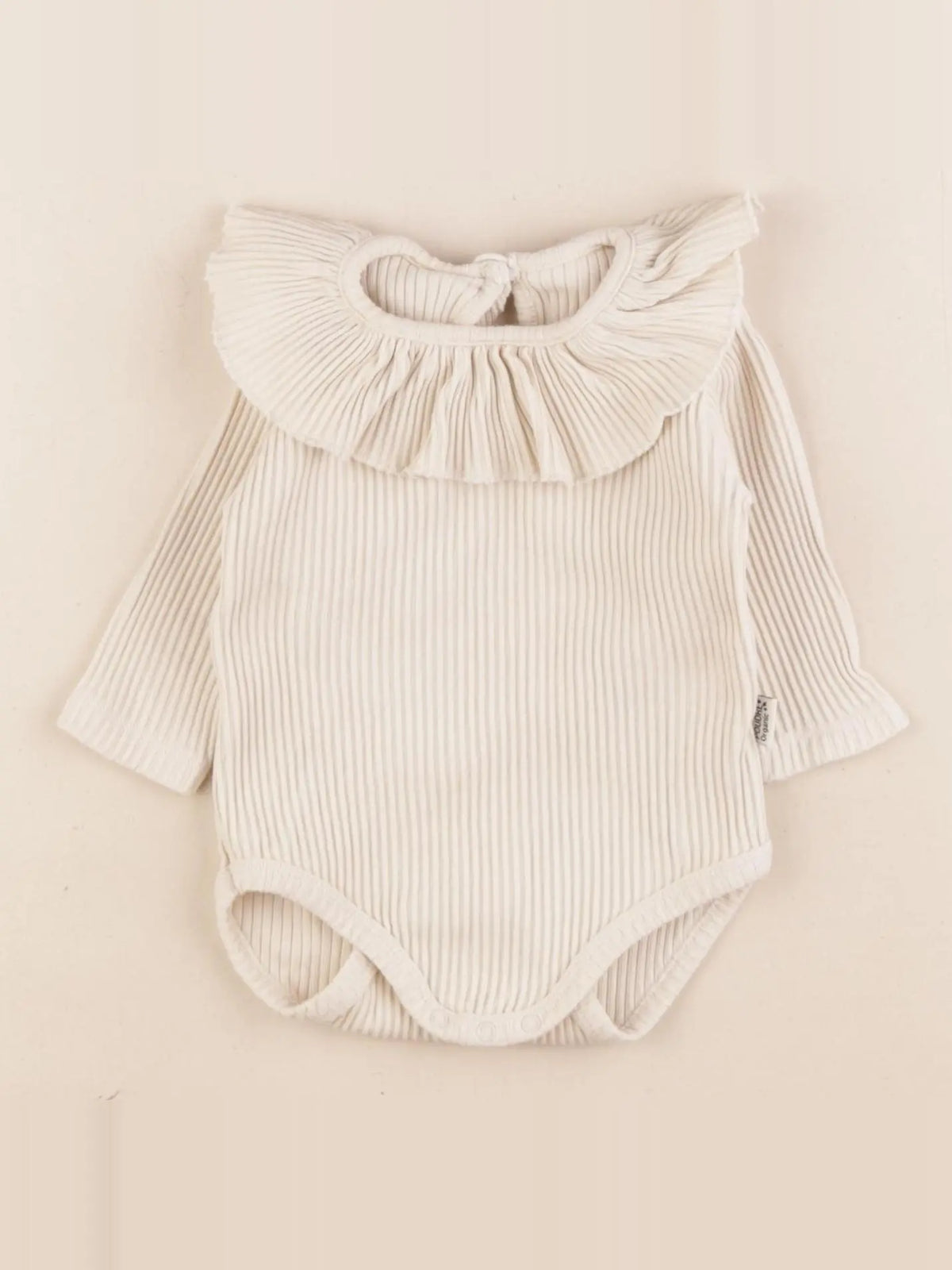 Poudre Organic - body à col beige - 3 mois
