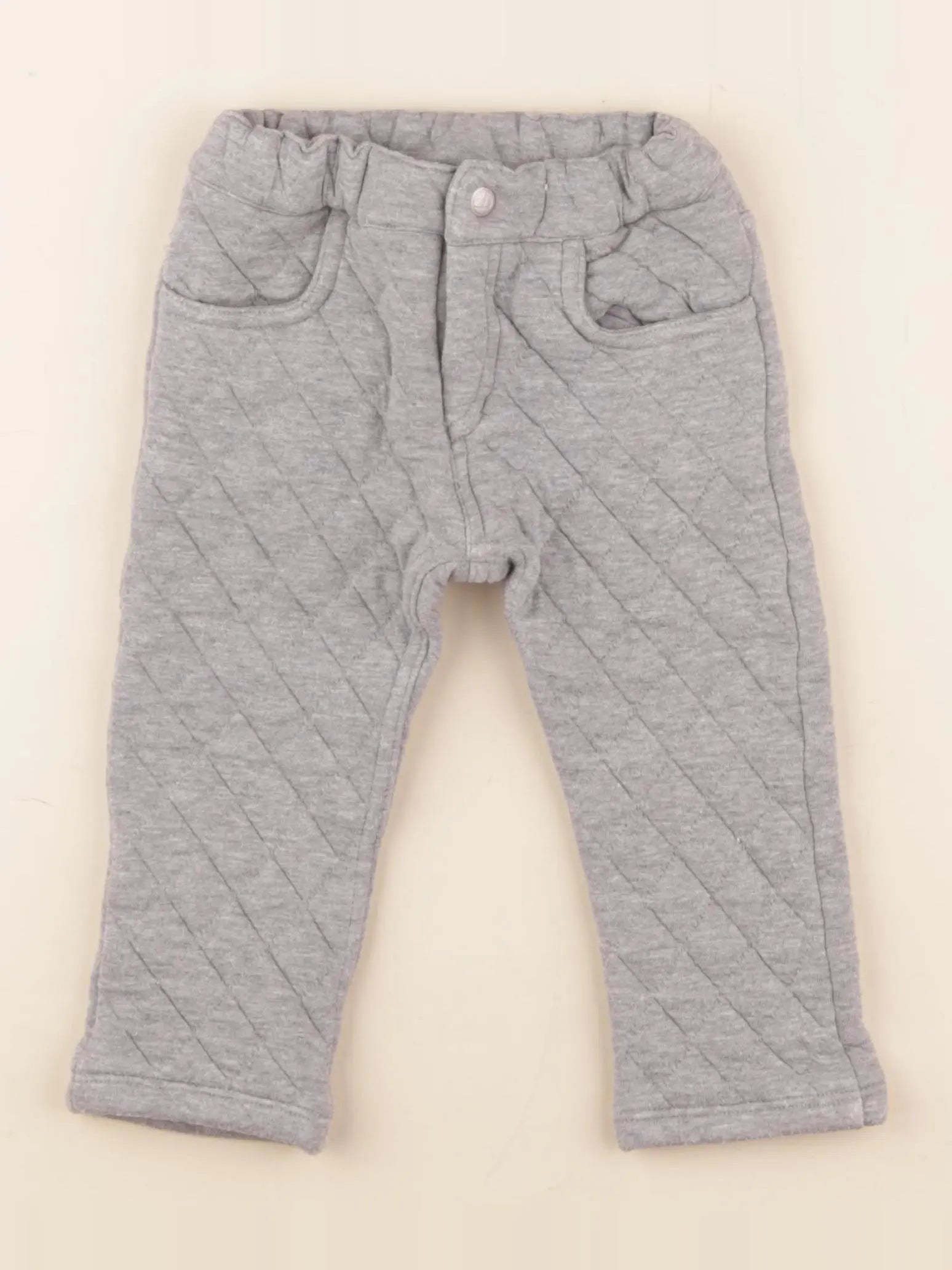 Petit Bateau - pantalon gris - 18 mois