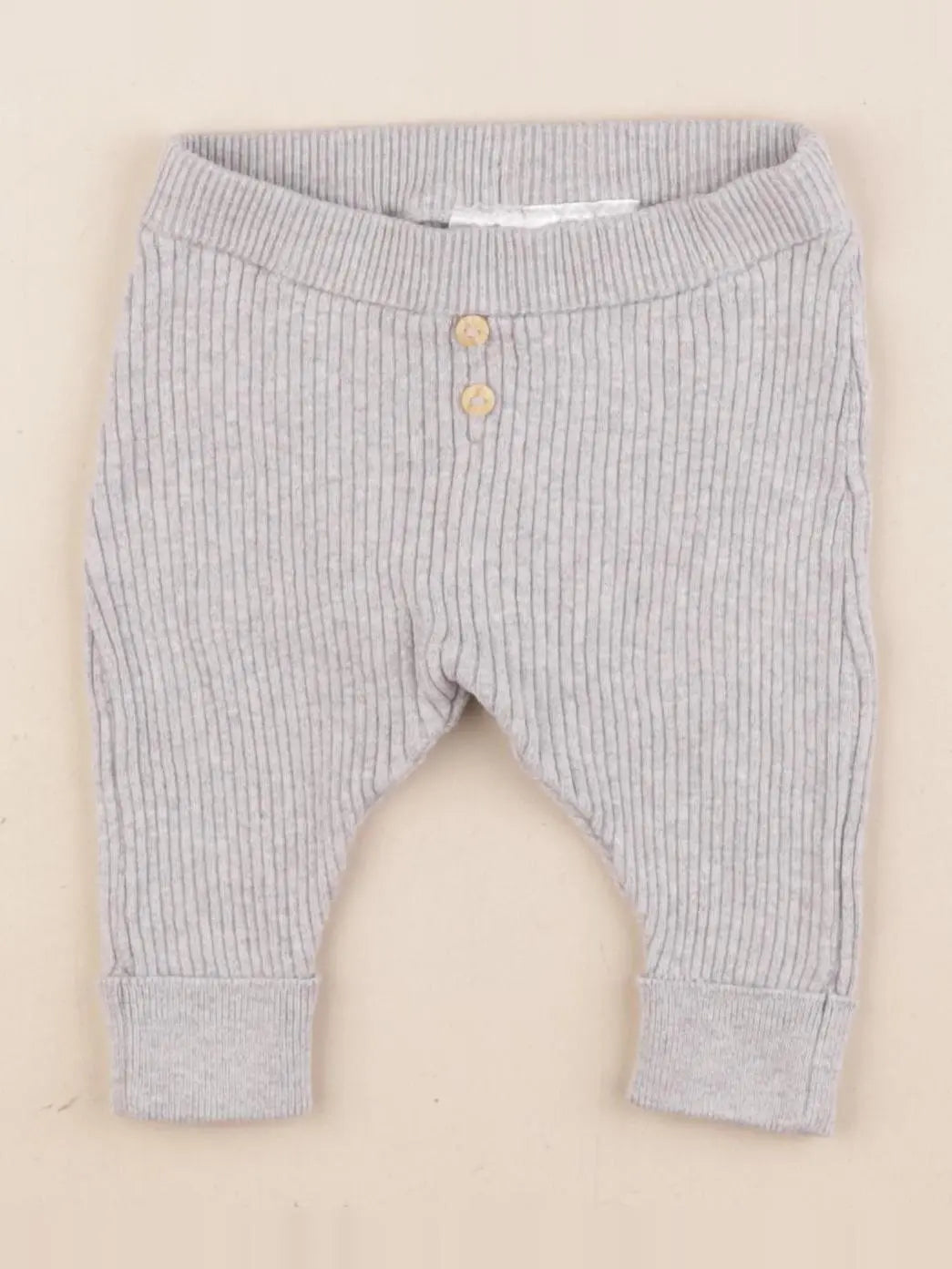 H&M - legging gris - 1/2 mois