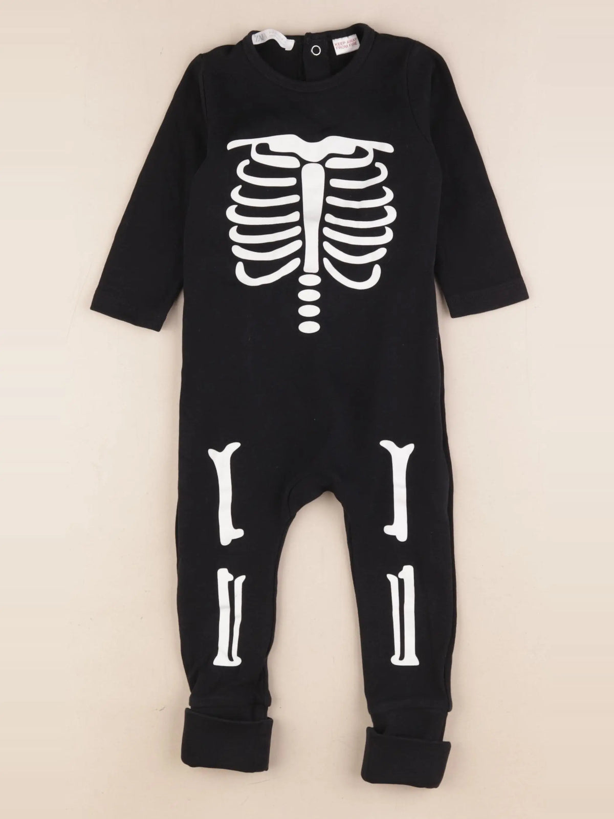 Zara - pyjama coton noir - 9/12 mois