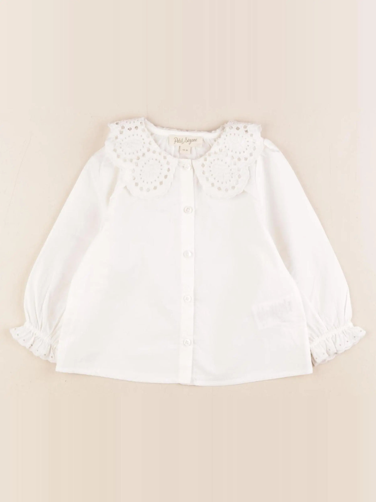 Petit Sézane  - blouse blanc - 12 mois