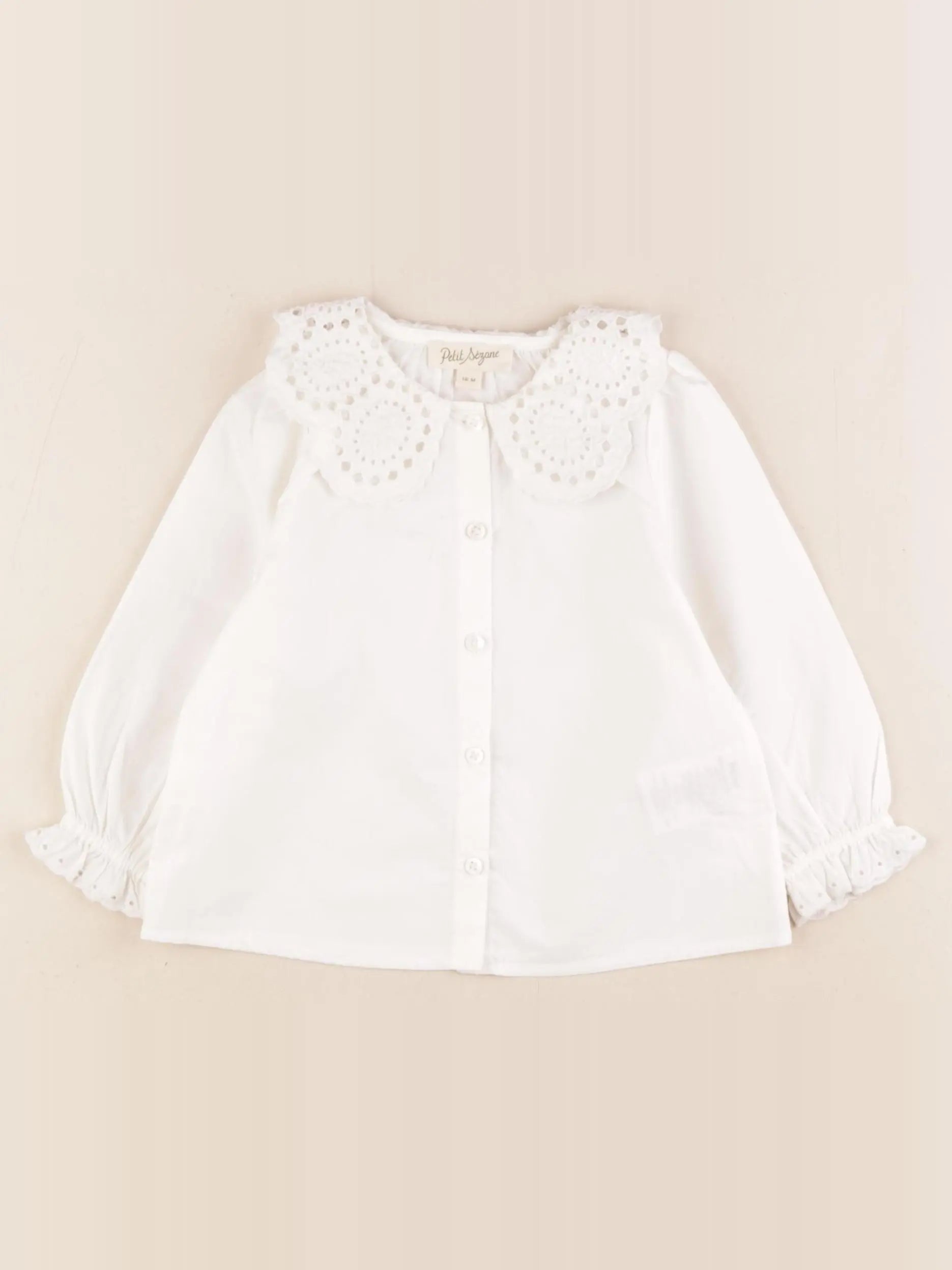 Petit Sézane  - blouse blanc - 12 mois