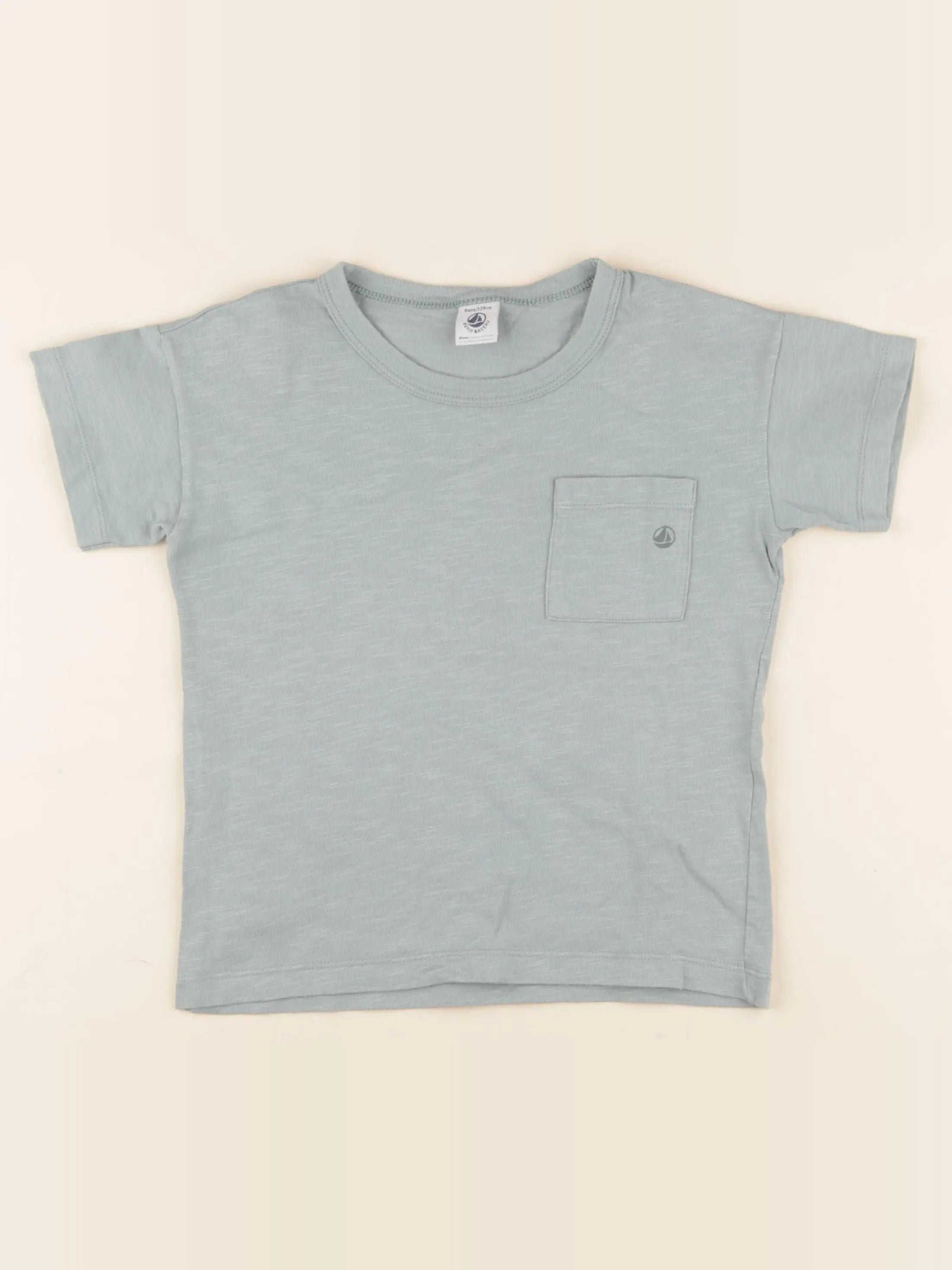 Petit Bateau - tee-shirt vert - 8 ans