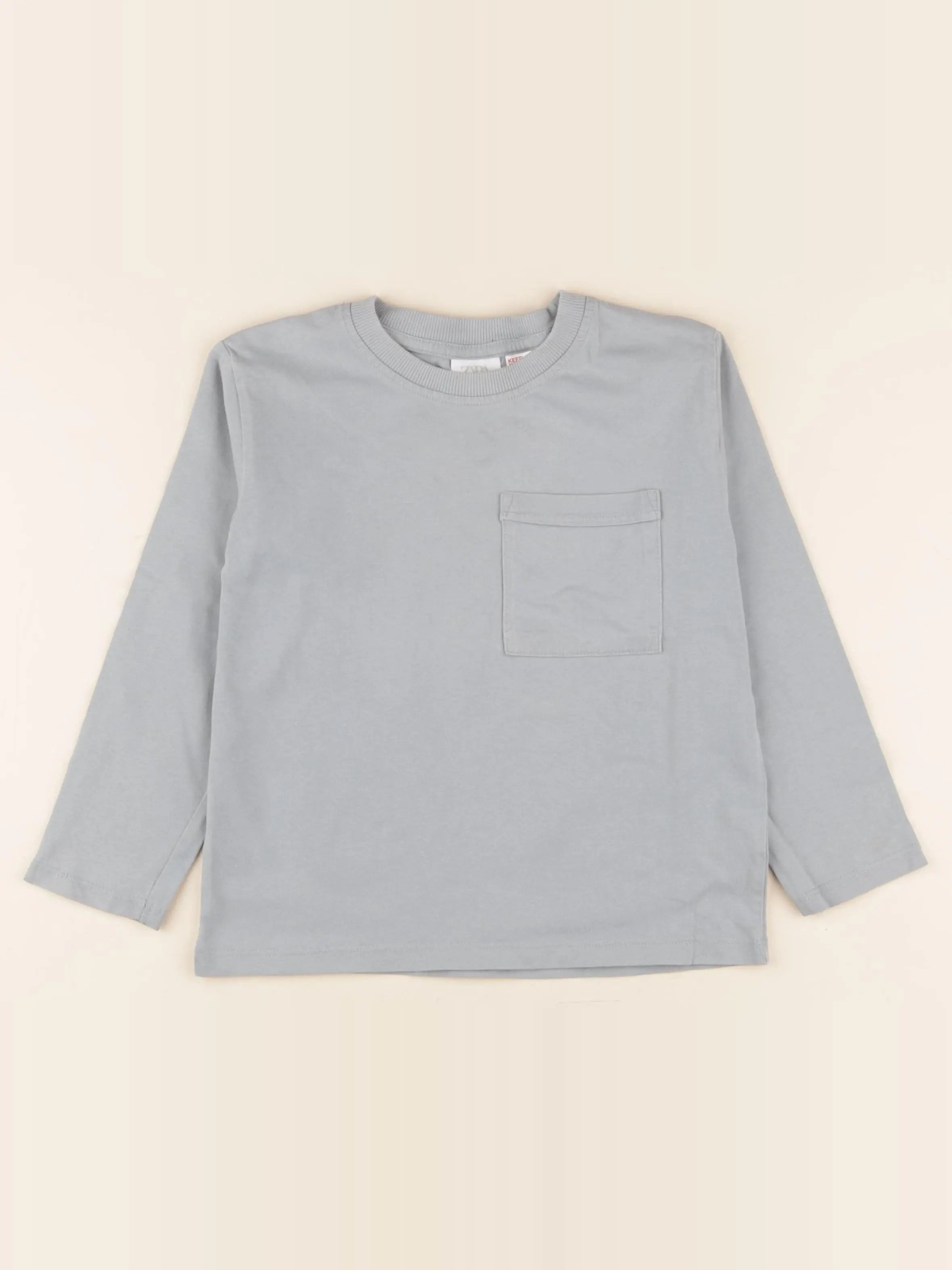 Zara - tee-shirt bleu - 4/5 ans