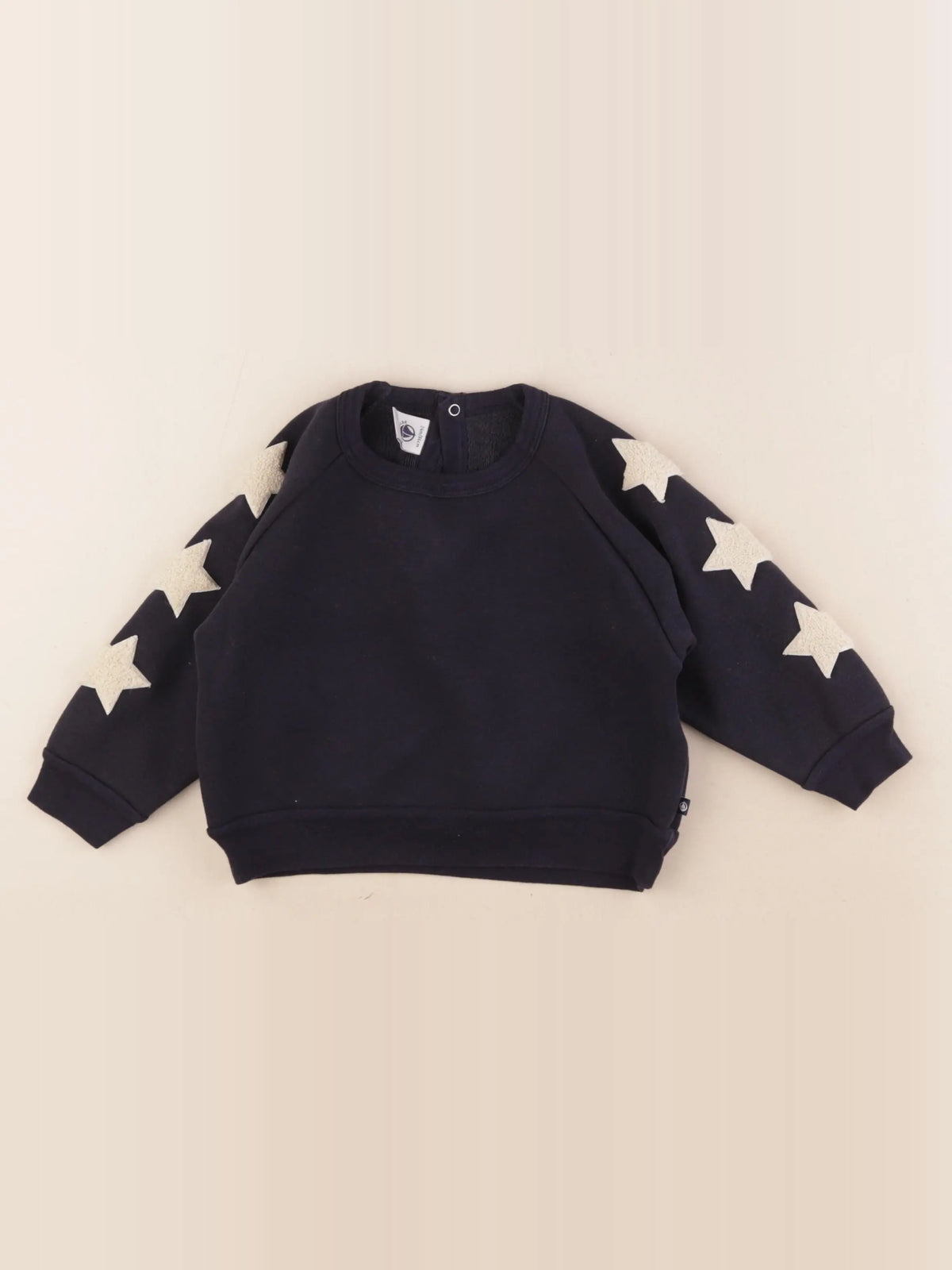 Petit Bateau - sweat bleu - 2 ans