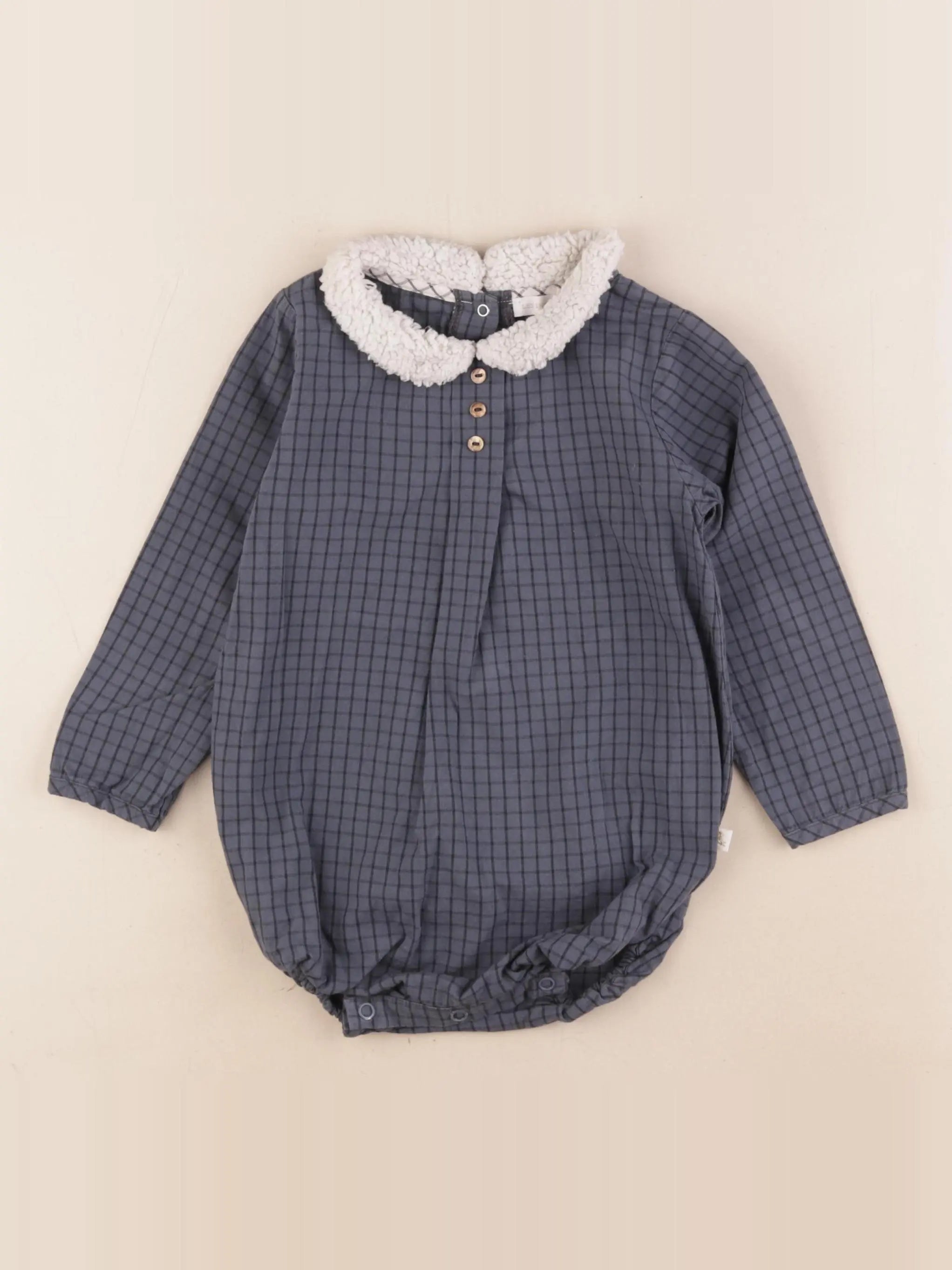 Les Enfantines - combinaison bleu - 2 ans