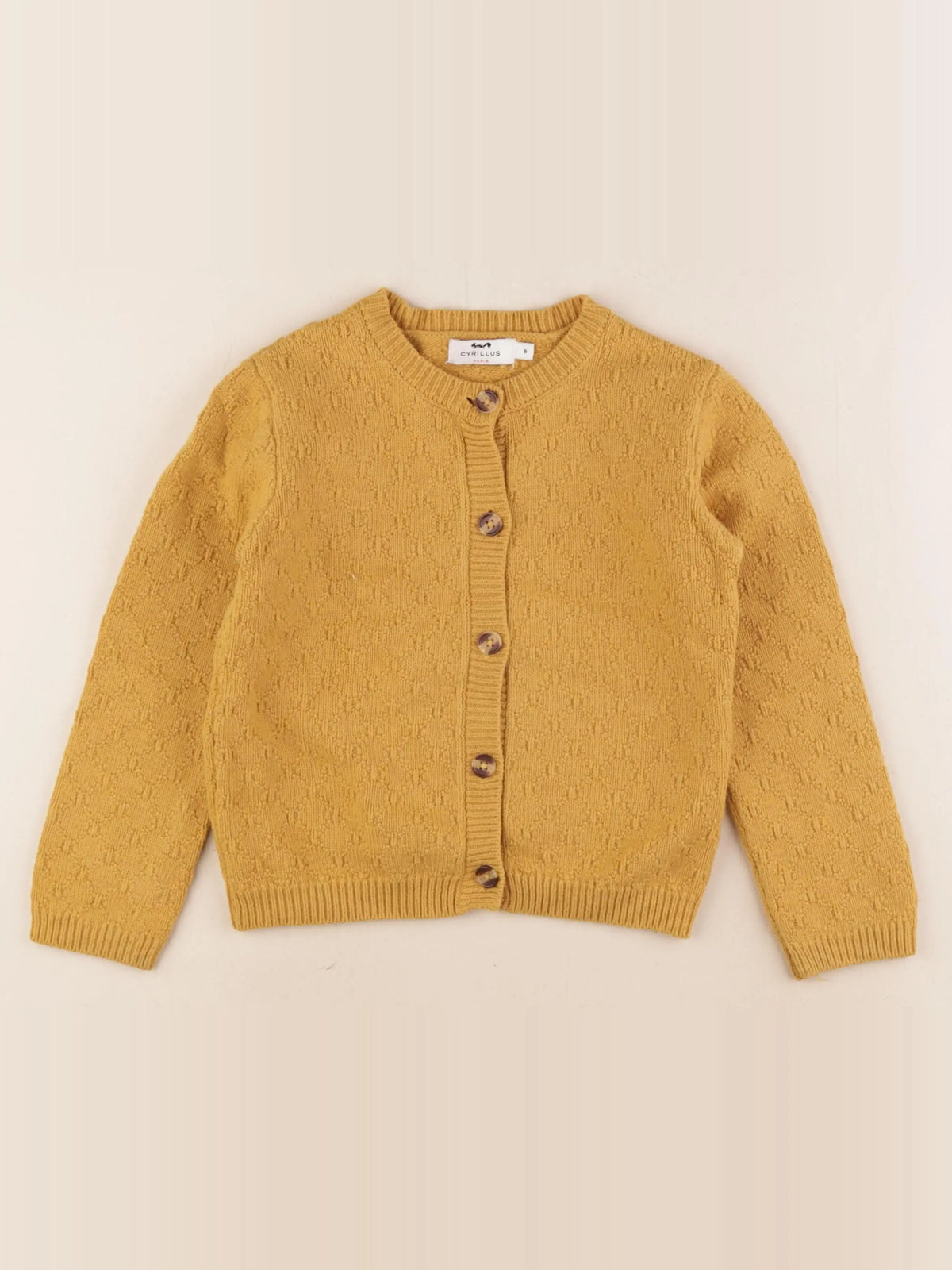 Cyrillus - gilet jaune - 8 ans