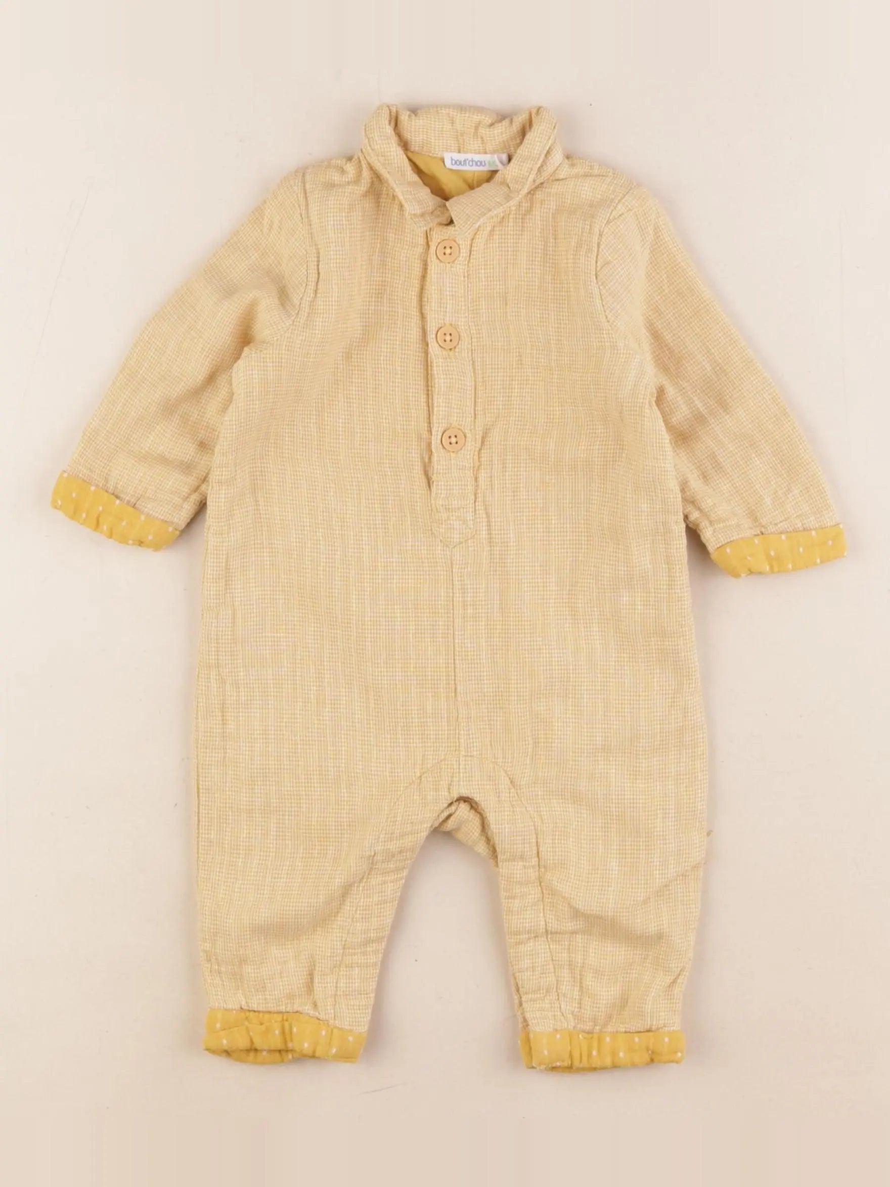 Boutchou - combinaison jaune - 3 mois