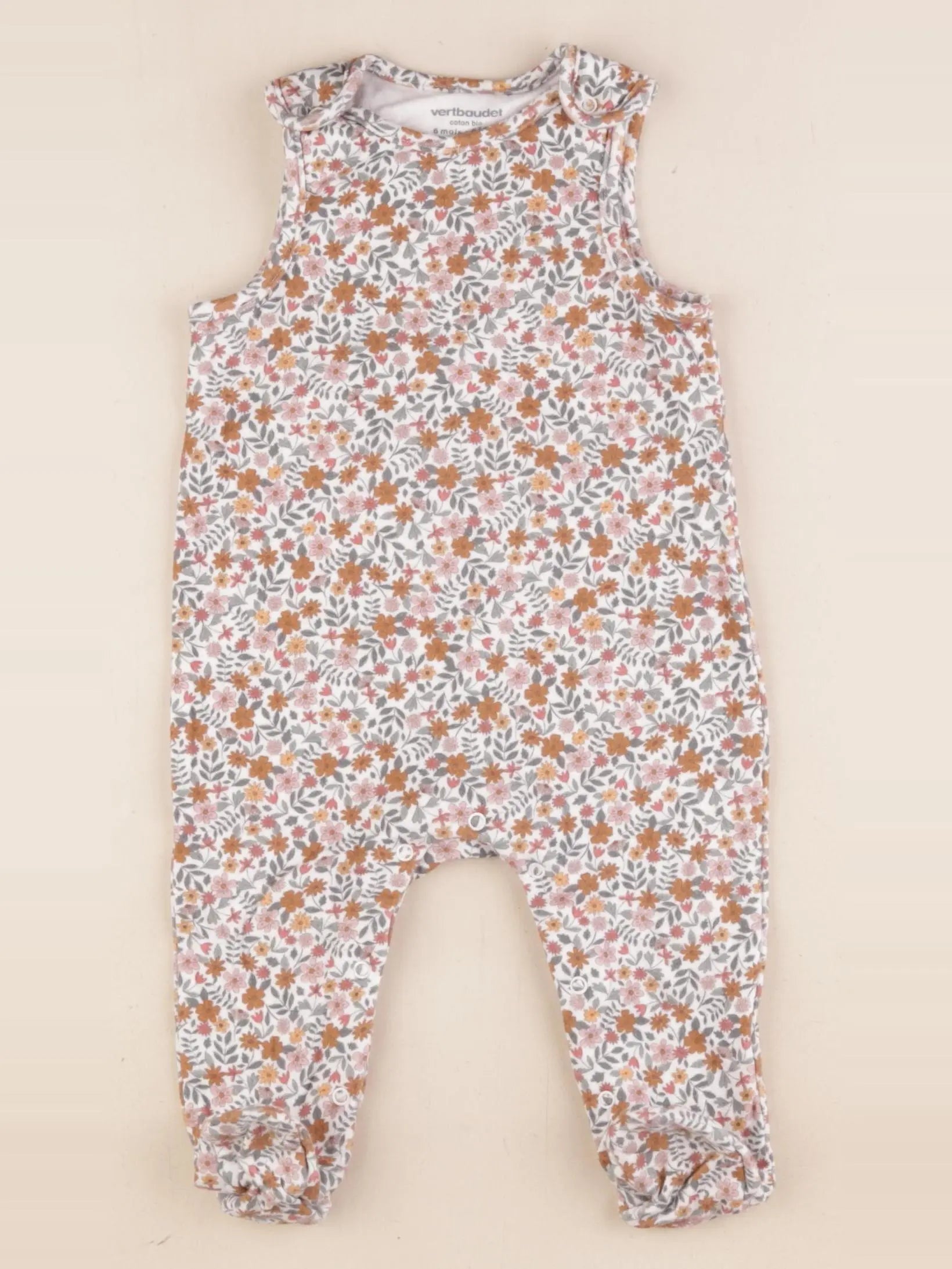 Vertbaudet - combinaison multicolore - 6 mois
