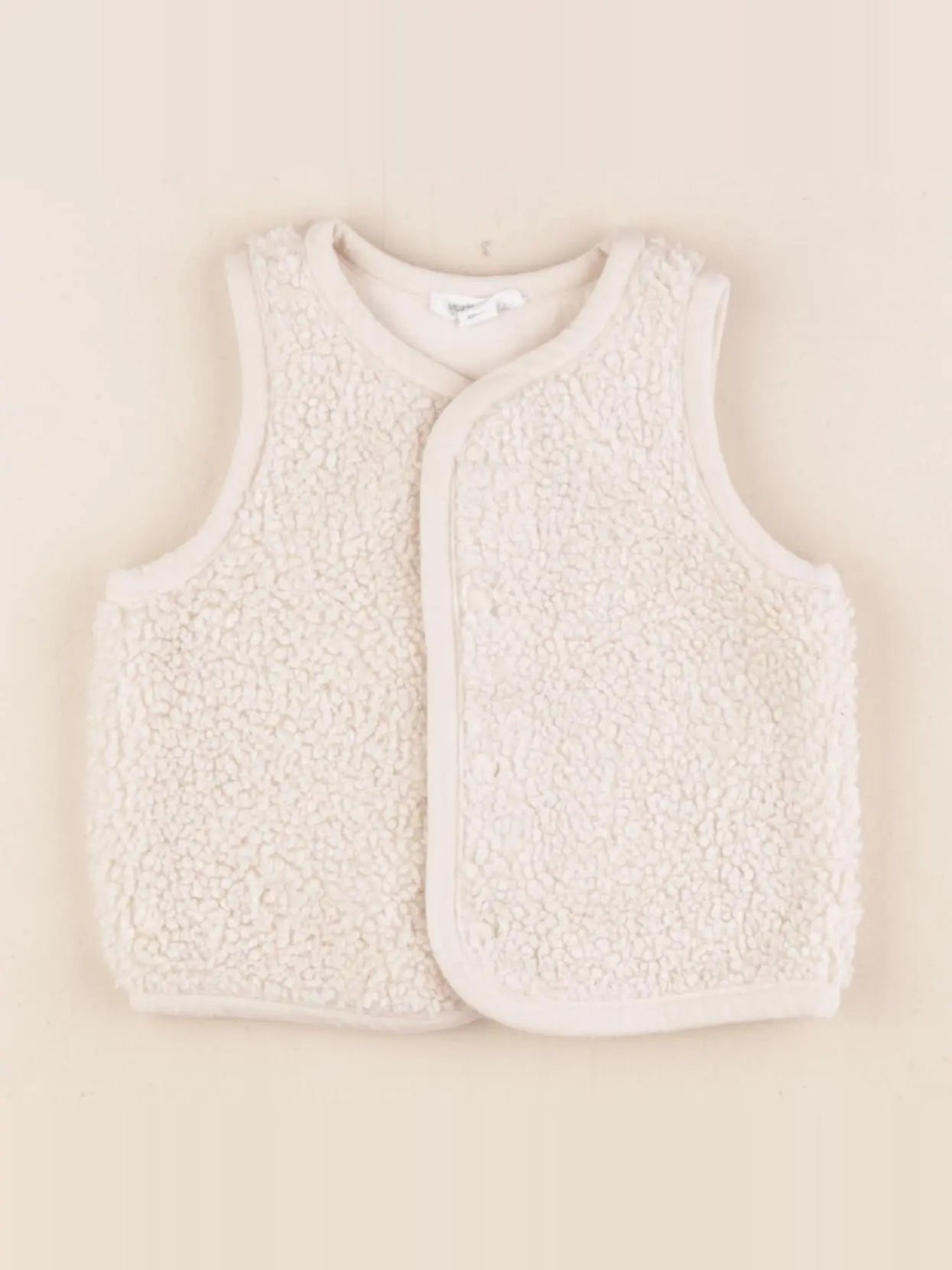 Vertbaudet - gilet beige - 3 mois