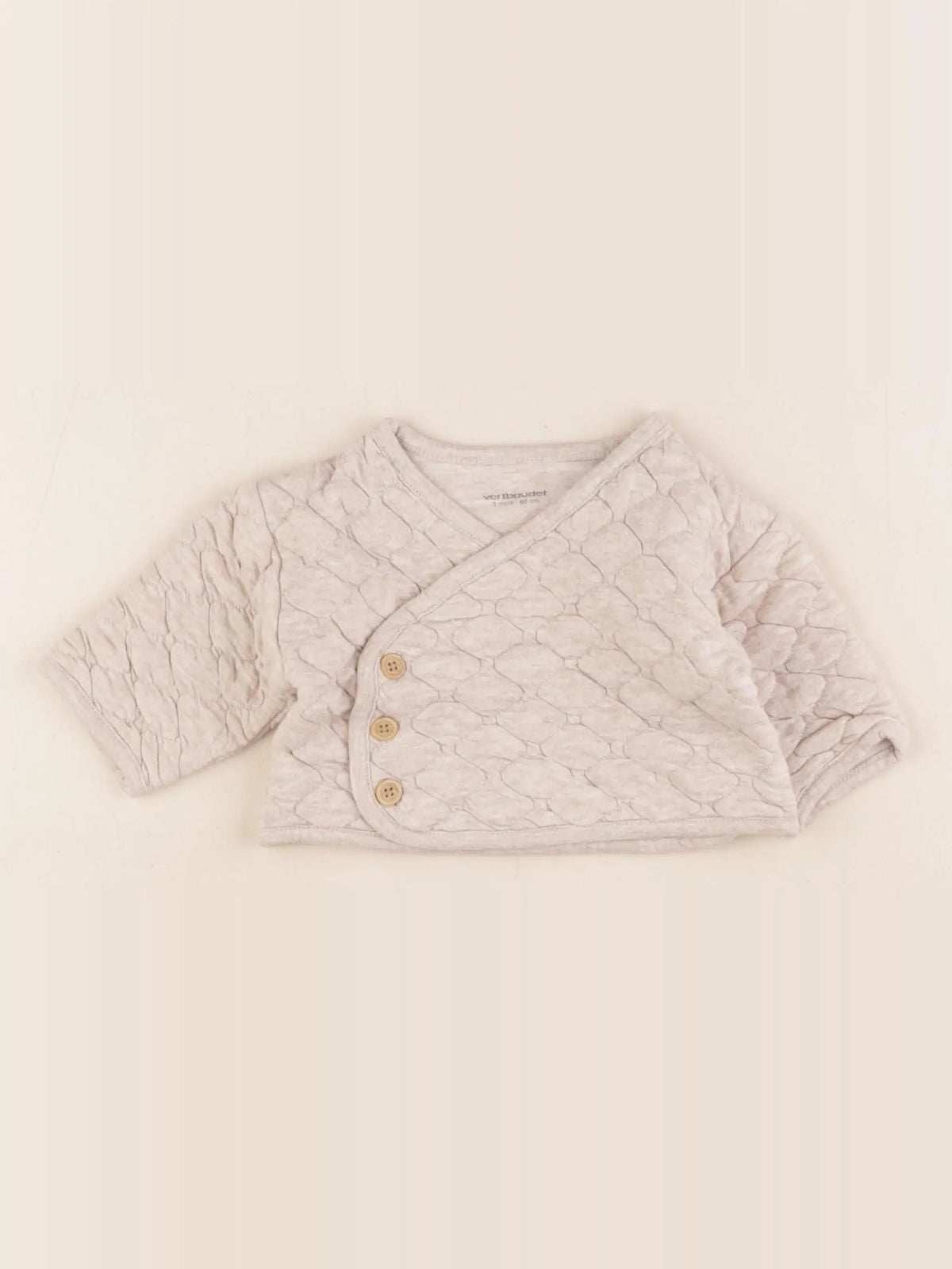 Vertbaudet - sweat marron - 3 mois