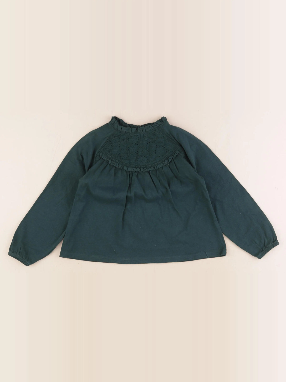 Vertbaudet - tee-shirt vert - 4 ans
