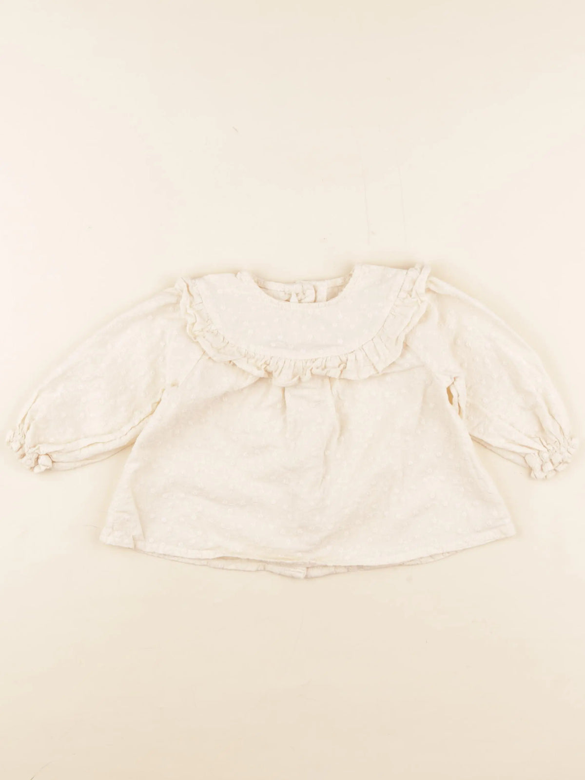 Vertbaudet - blouse beige - 12 mois
