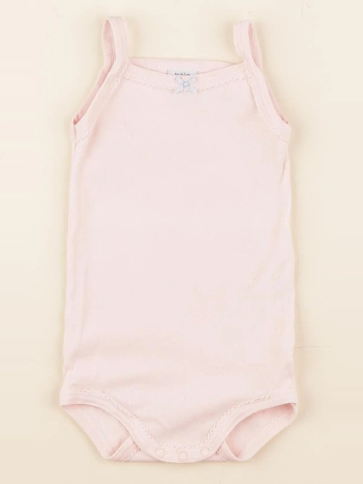 Petit Bateau - body rose - 6 mois