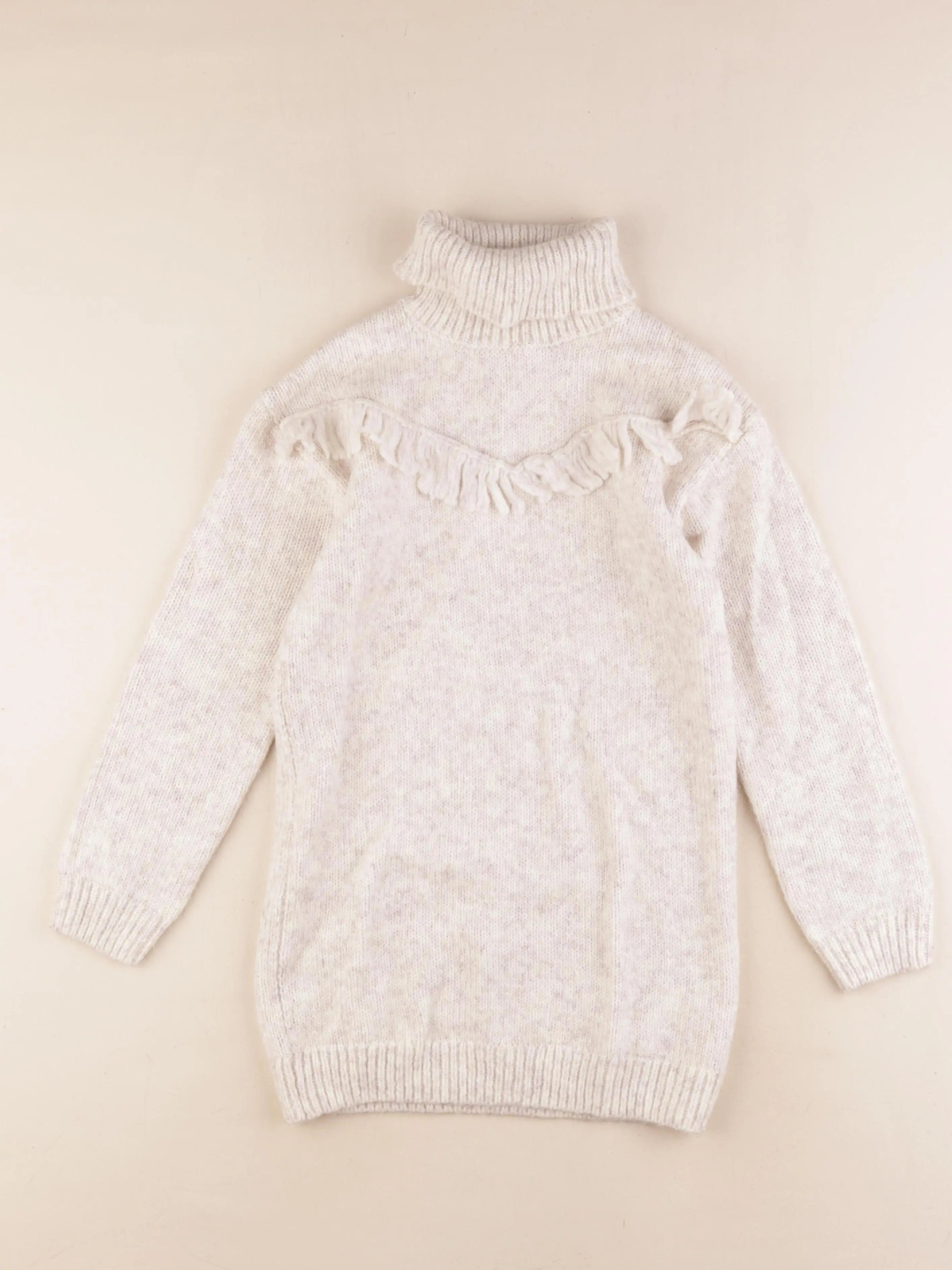 Vertbaudet - robe beige - 8 ans