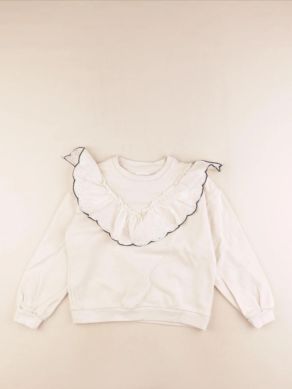 Vertbaudet - sweat beige - 10 ans