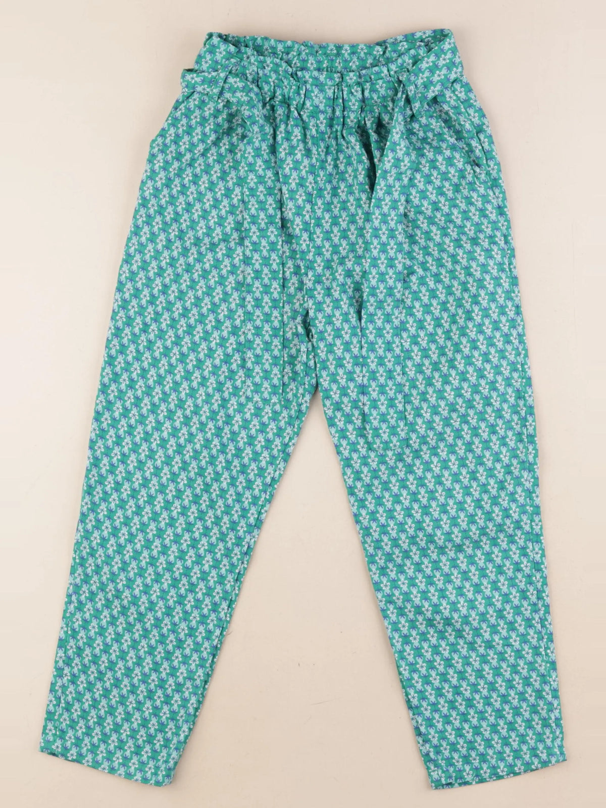 Okaidi - pantalon vert, bleu - 7 ans