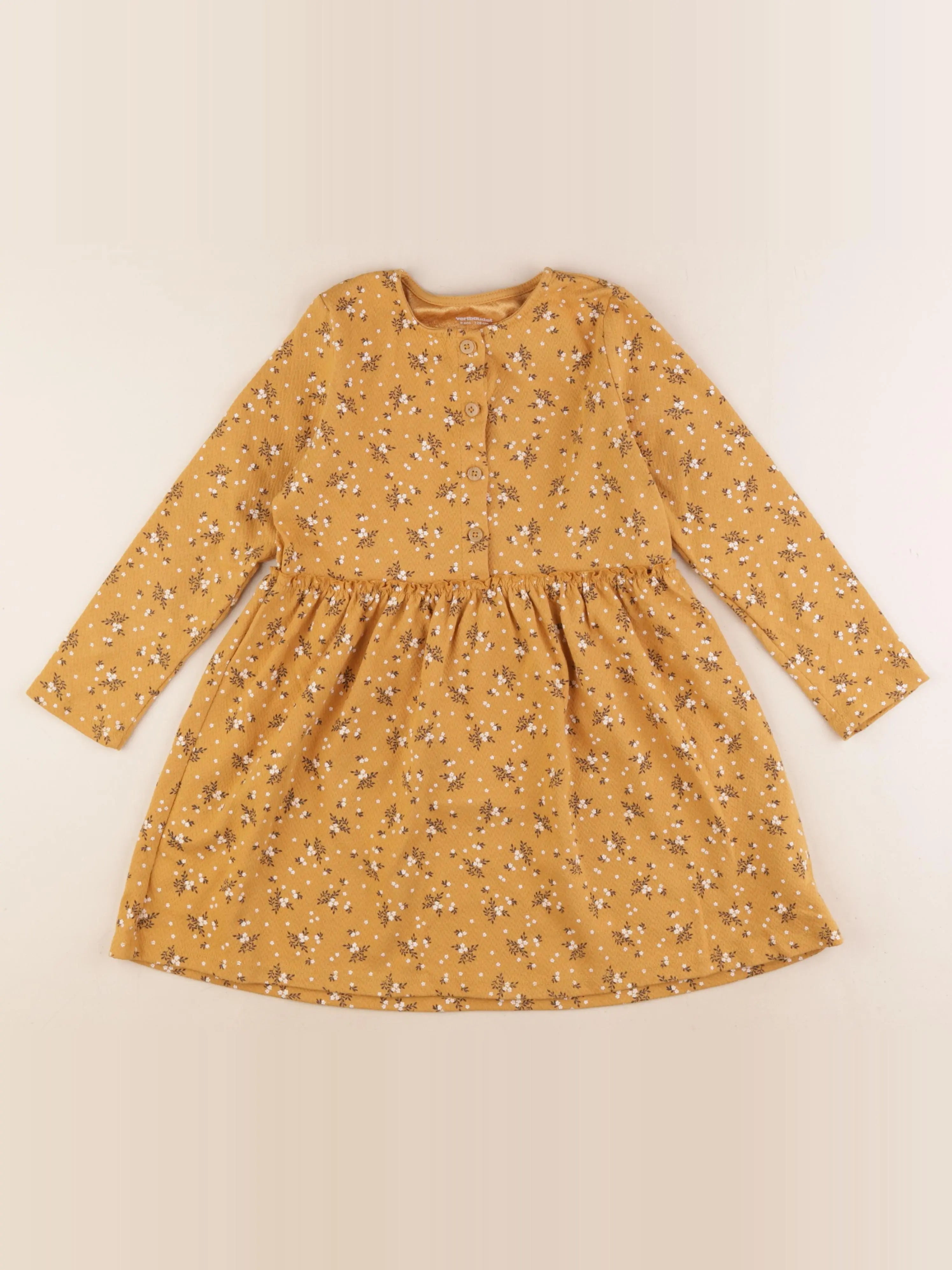 Vertbaudet - robe jaune - 8 ans