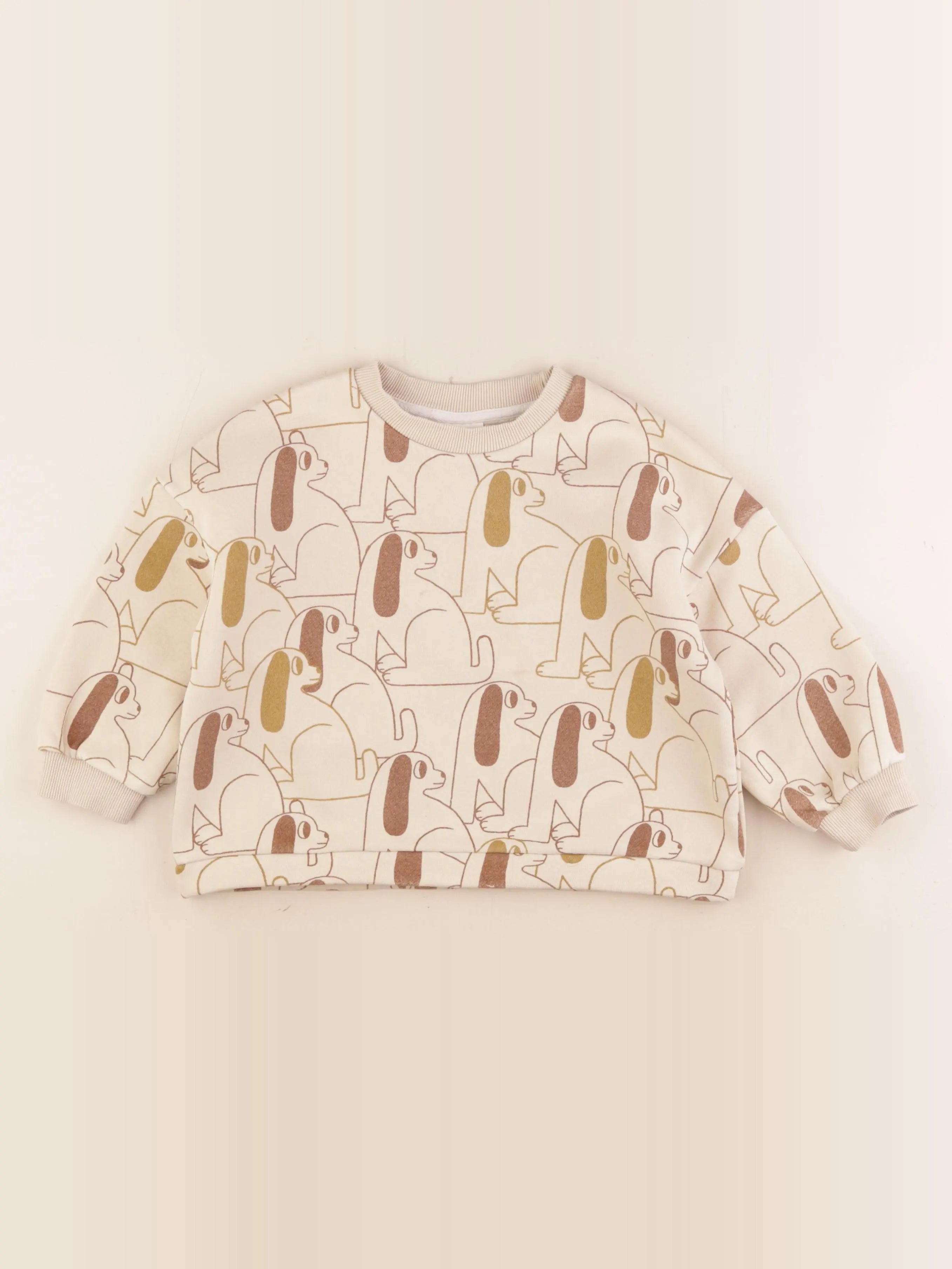 Gamin gamine X Charlotte Janvier - sweat beige - 2 ans