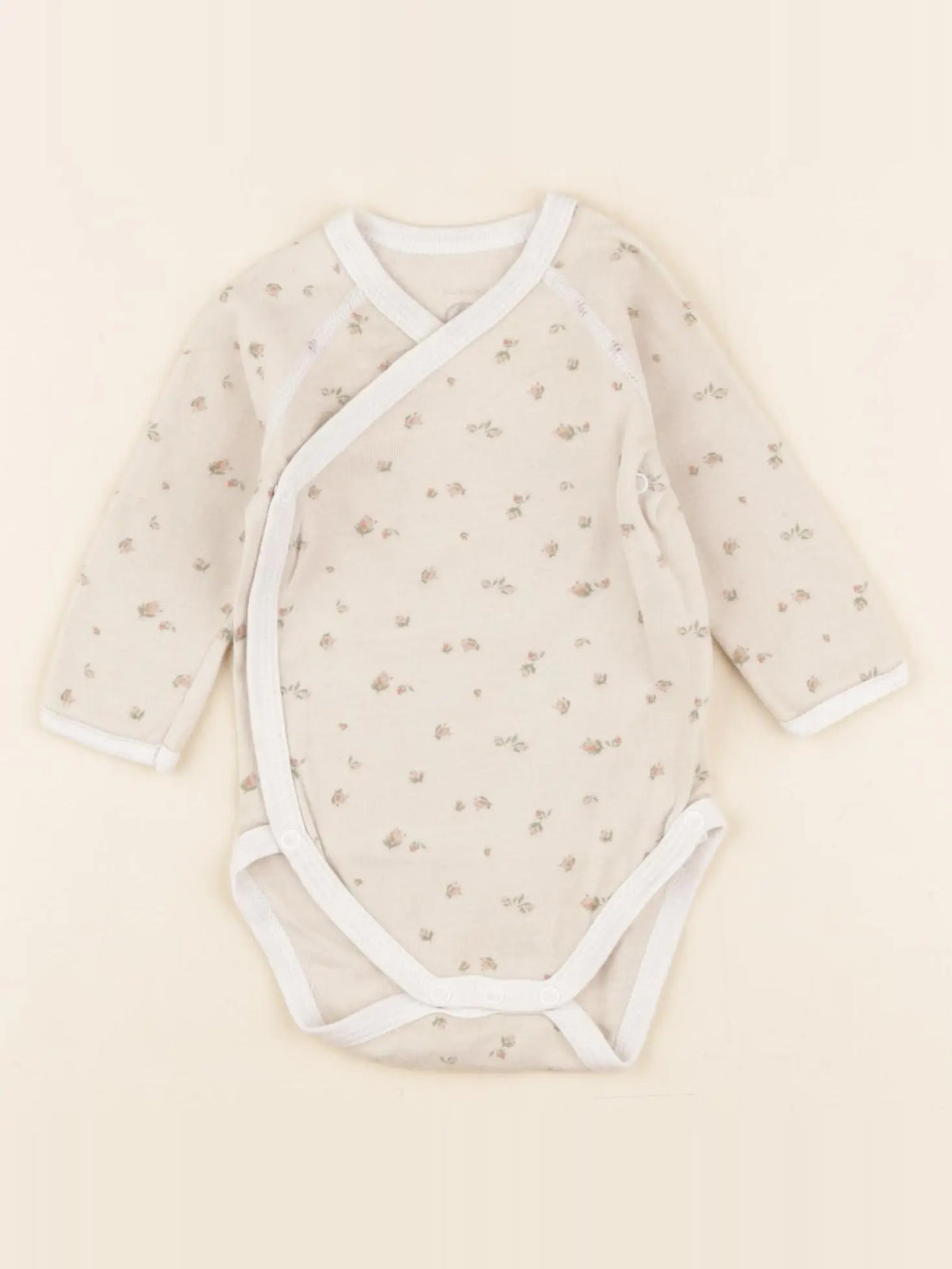 Petit Bateau - body beige - 3 mois