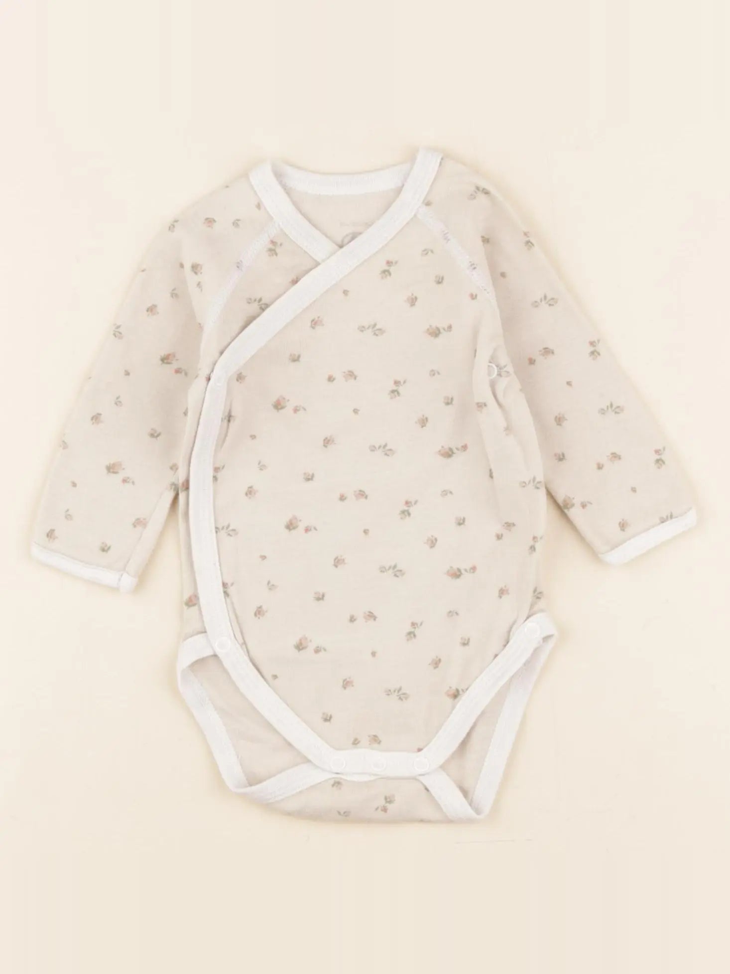 Petit Bateau - body beige - 3 mois