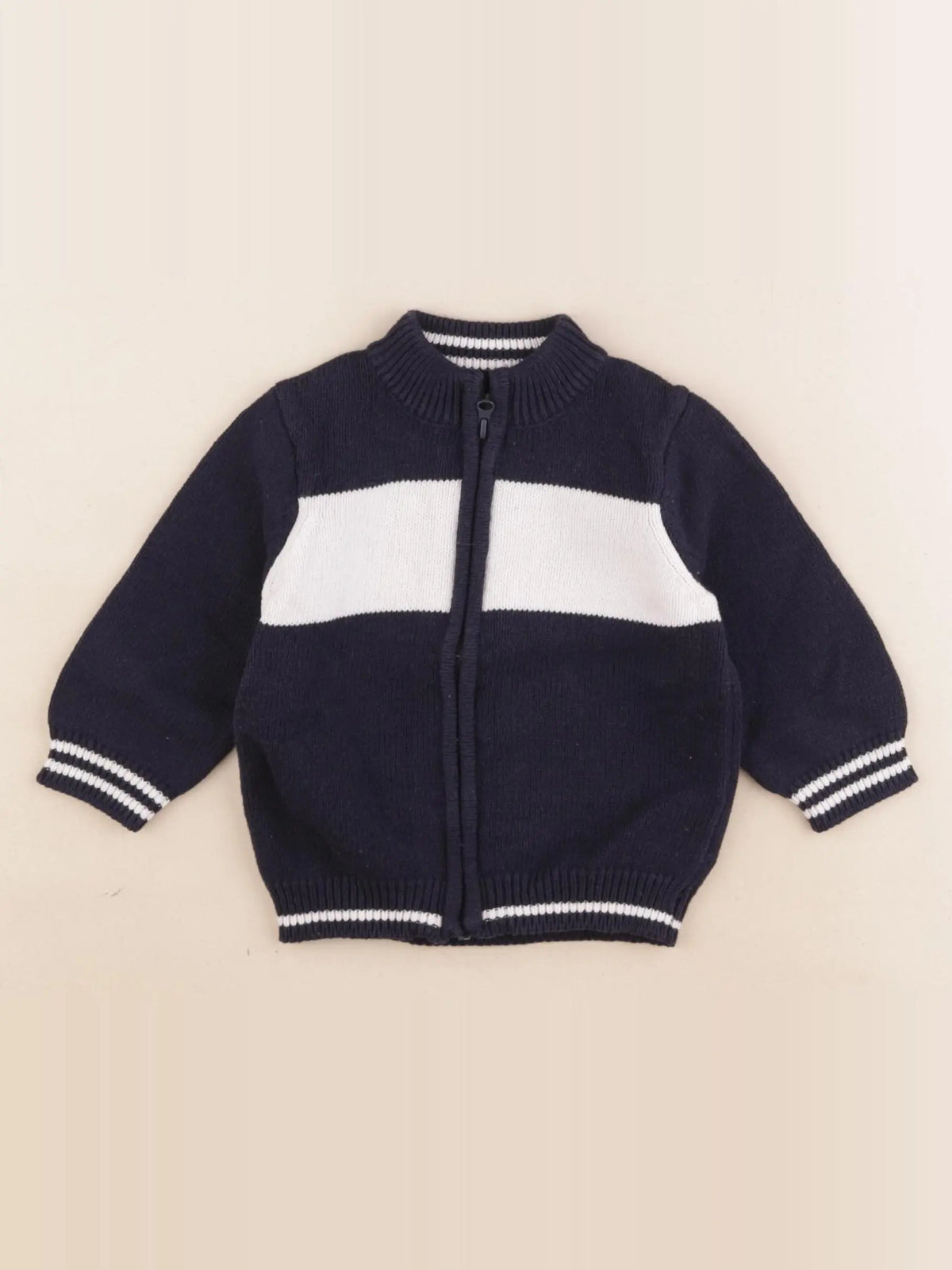 Vertbaudet - gilet bleu - 6 mois