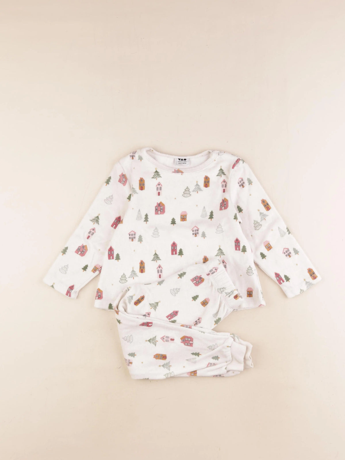 Tape à l'oeil - pyjama velours blanc - 3 ans